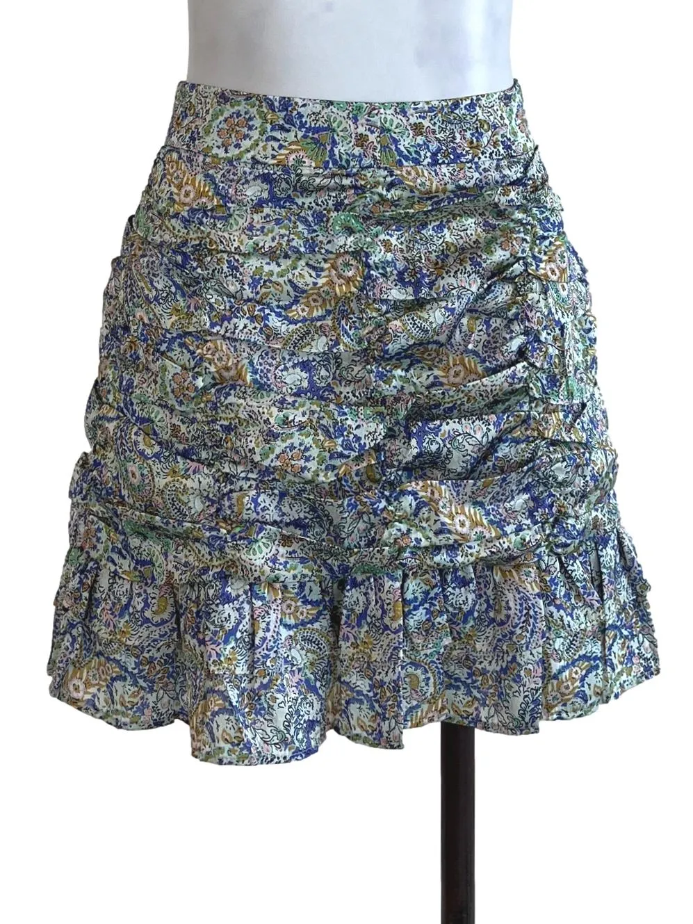 Green Printed Skirt