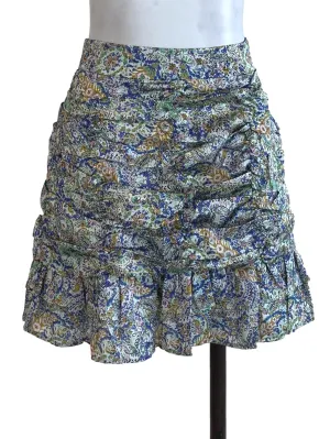 Green Printed Skirt
