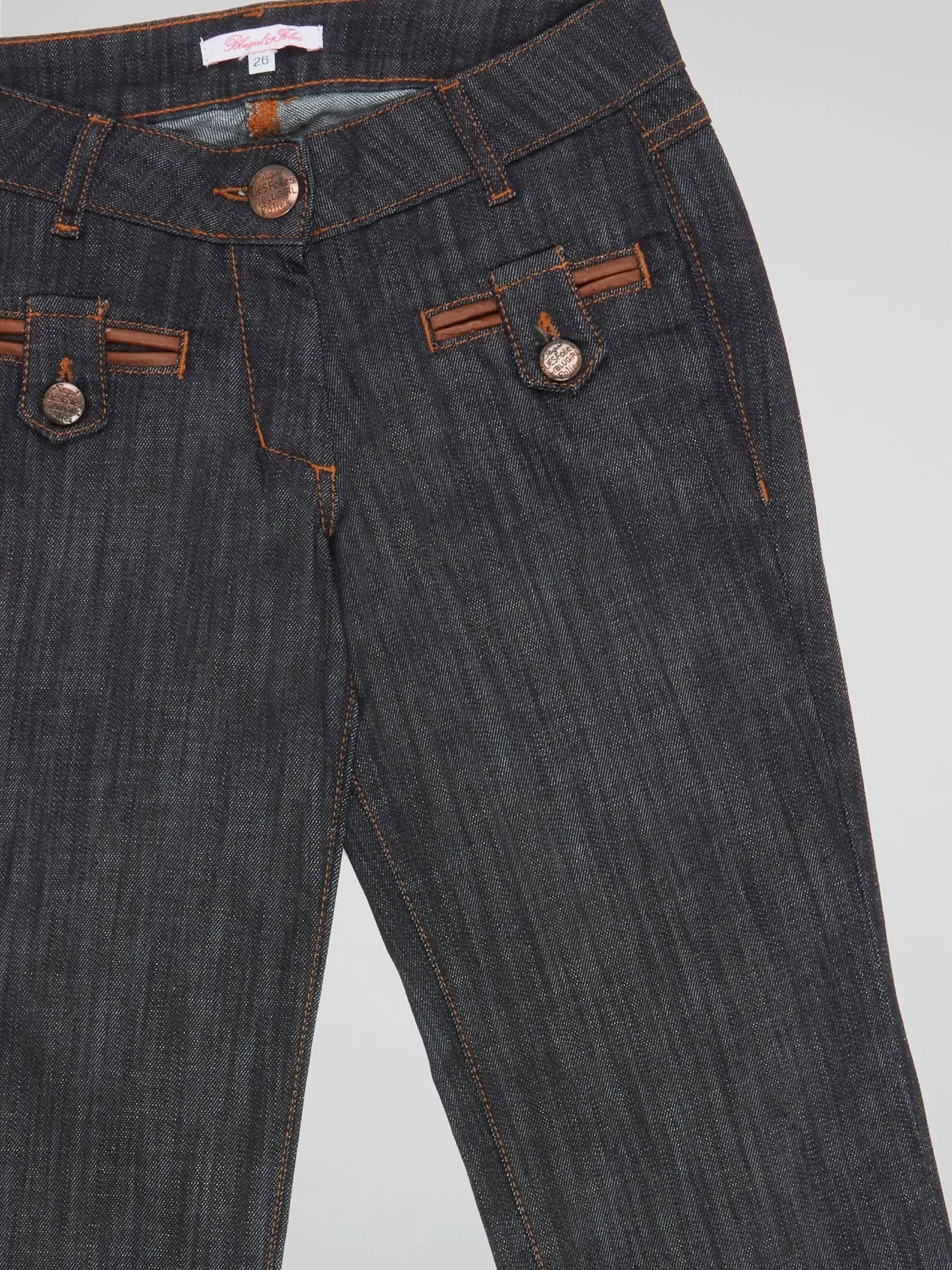Grey Flared Denim Jeans