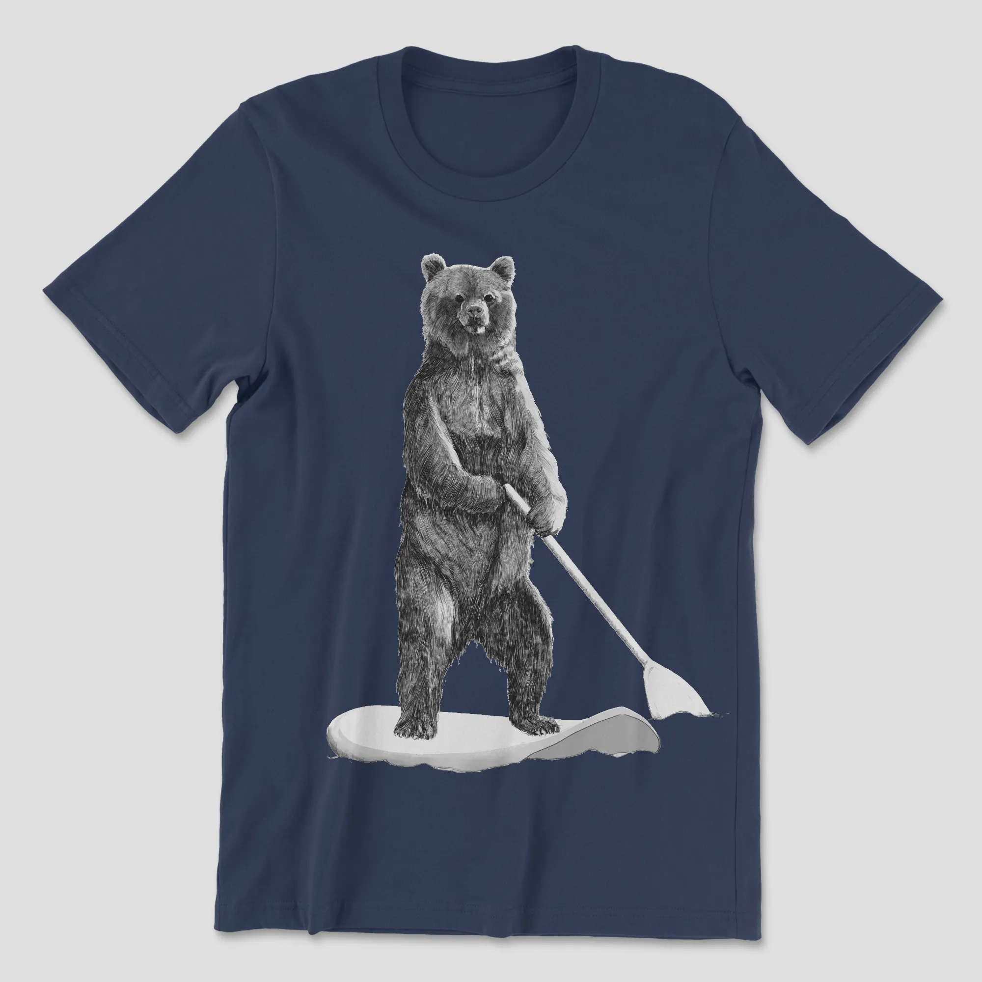 Grizzly SUP Adventure: Ride the Wild Waves T-Shirt