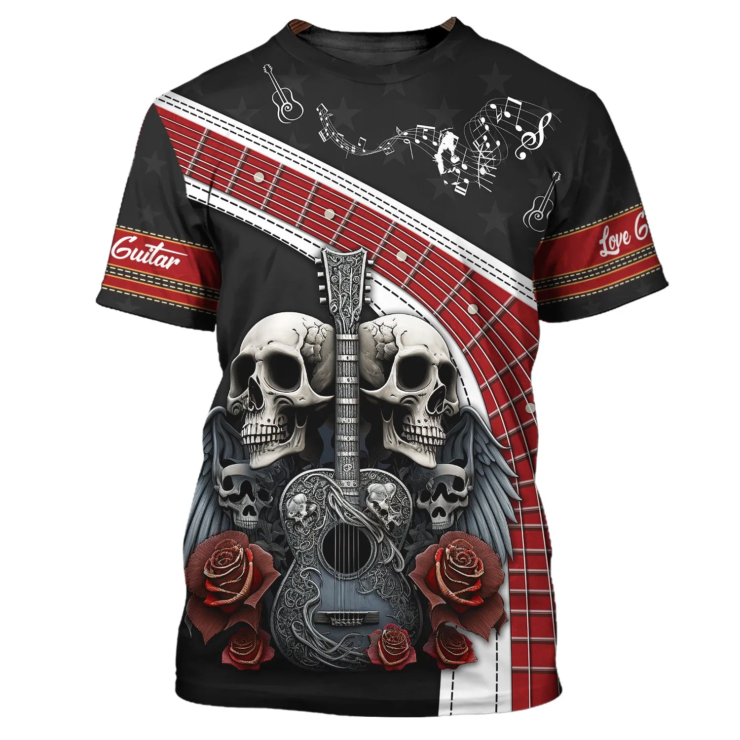 Guitar 3D Shirt, Love Guitar, Guitarist Musician Music Player for Man And Woman TShirt Hoodie