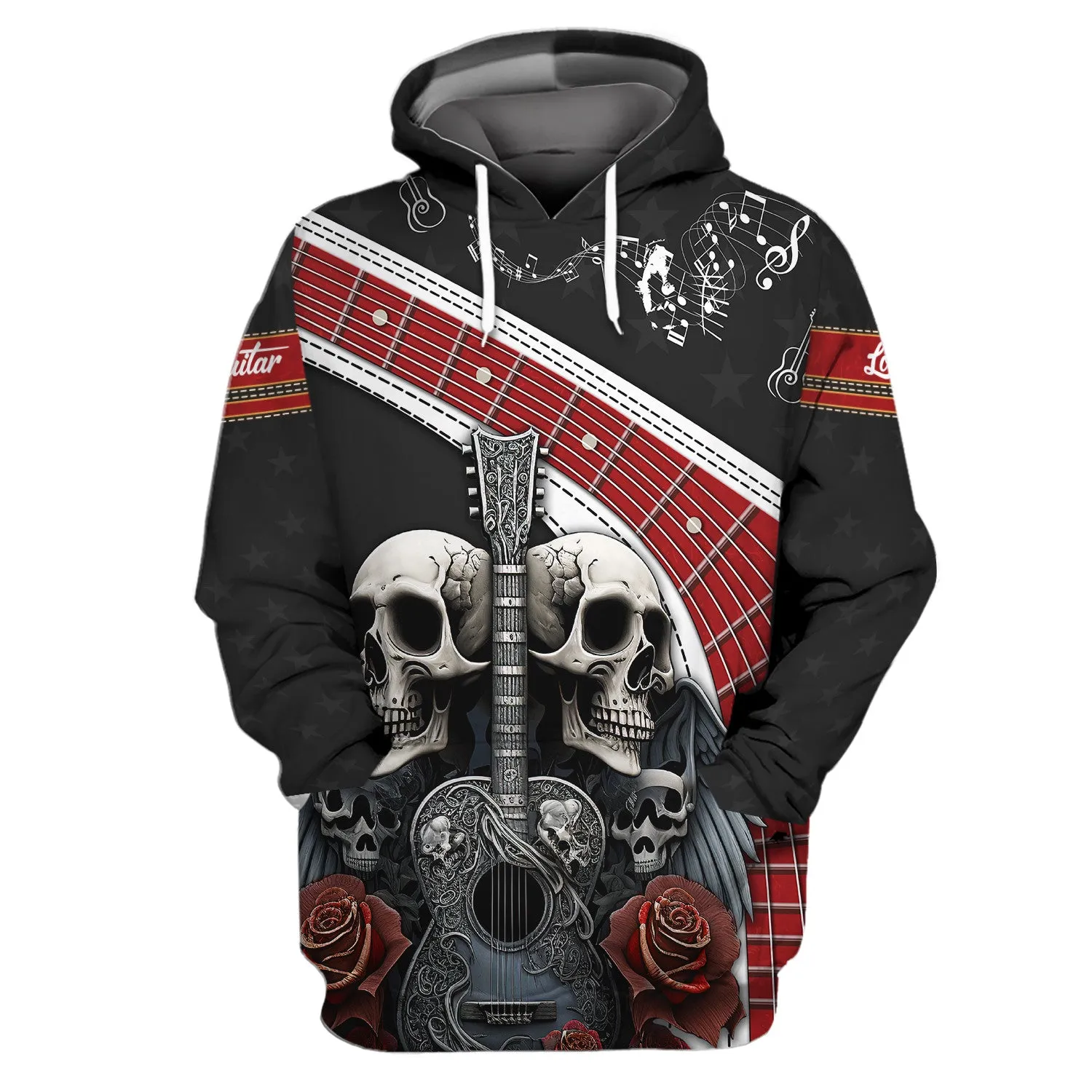 Guitar 3D Shirt, Love Guitar, Guitarist Musician Music Player for Man And Woman TShirt Hoodie