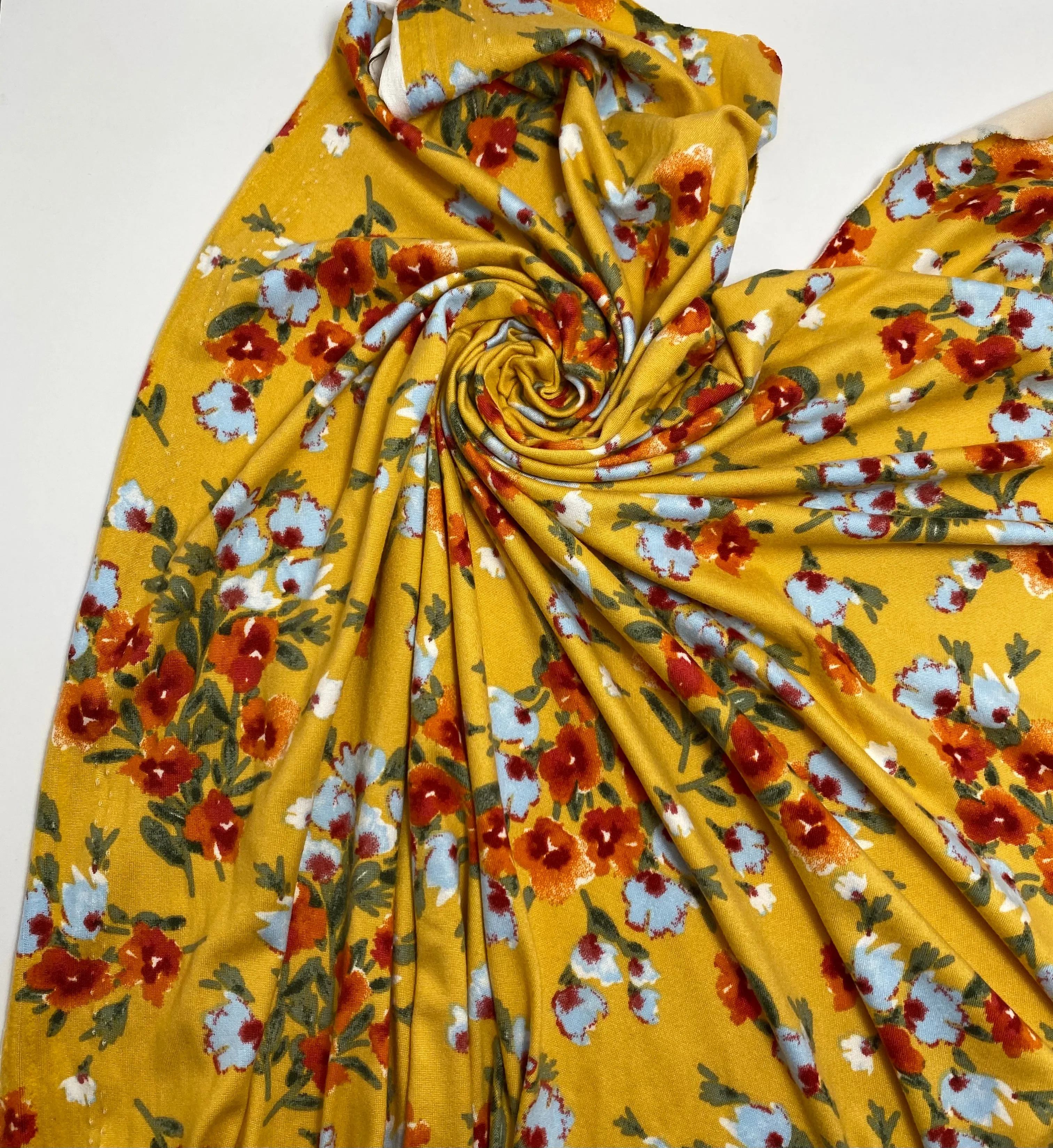 Harvest Floral Double Polyester Spandex
