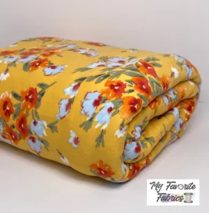Harvest Floral Double Polyester Spandex