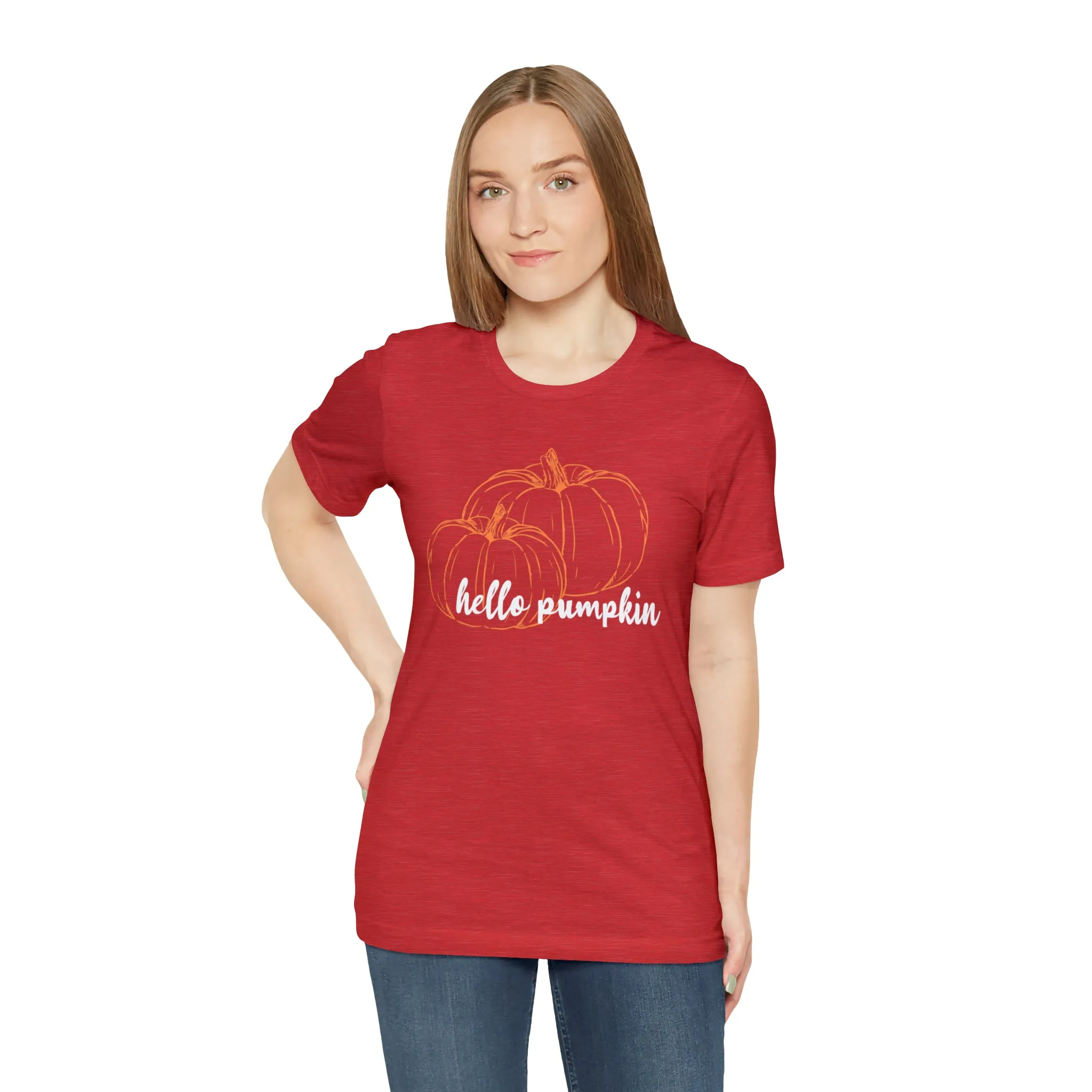 Hello Pumpkin Jersey Short Sleeve Tee (Season)