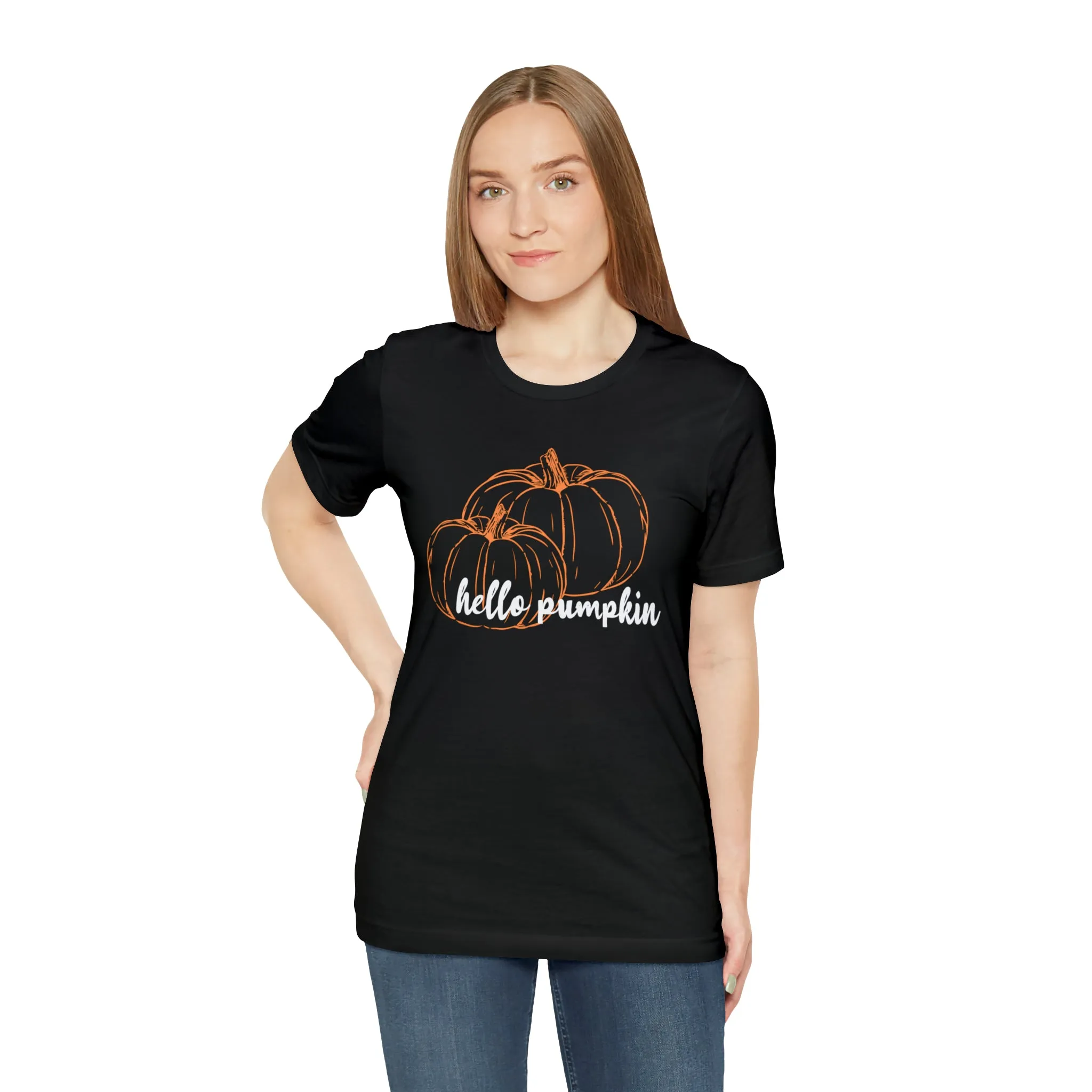 Hello Pumpkin Jersey Short Sleeve Tee (Season)