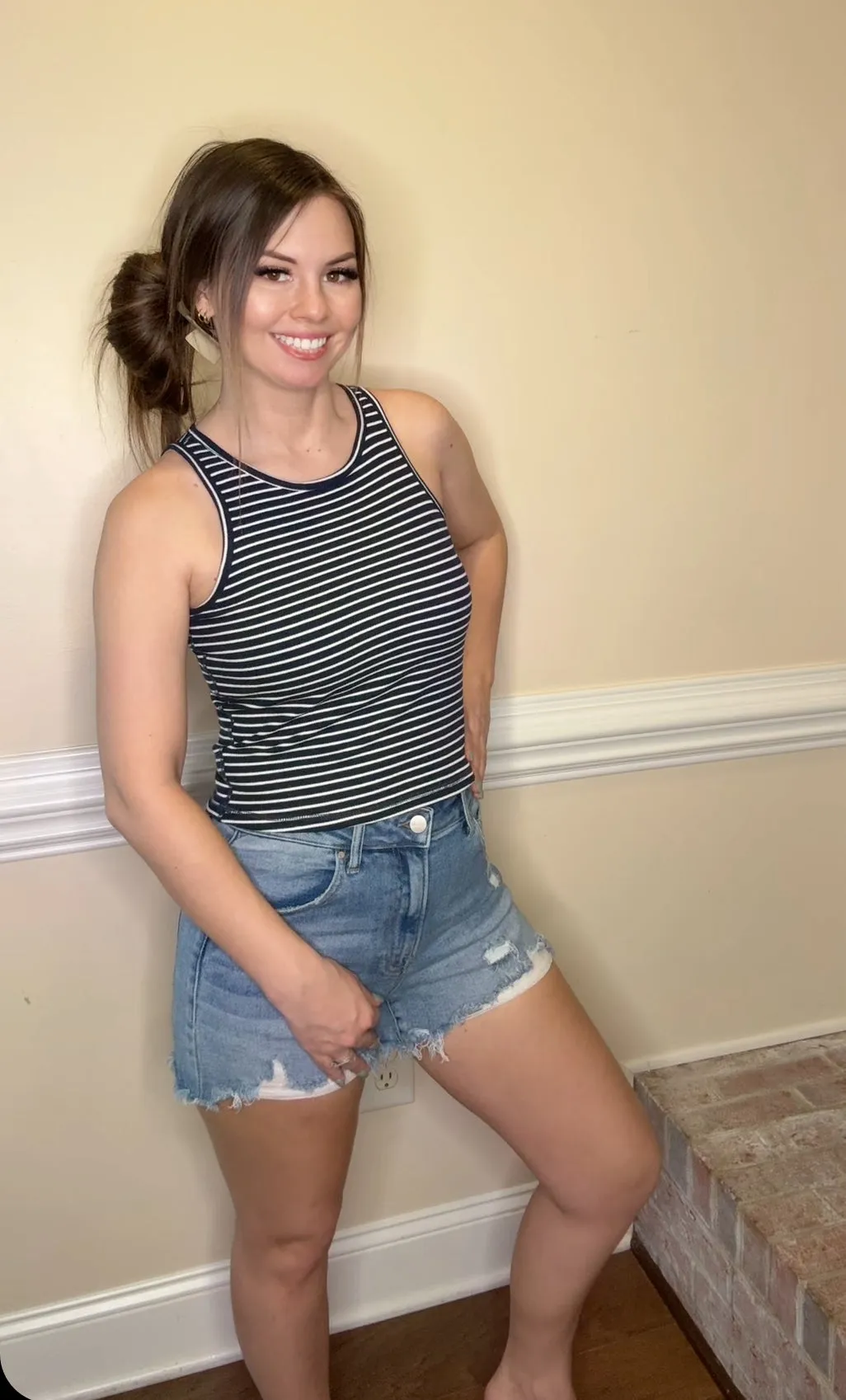 High Scoop Neck Cami