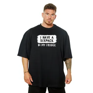 I Have A Sixpack Oversize Tee - Black