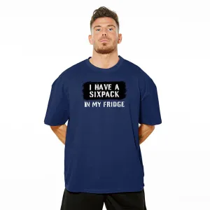 I Have A Sixpack Oversize Tee - Navy