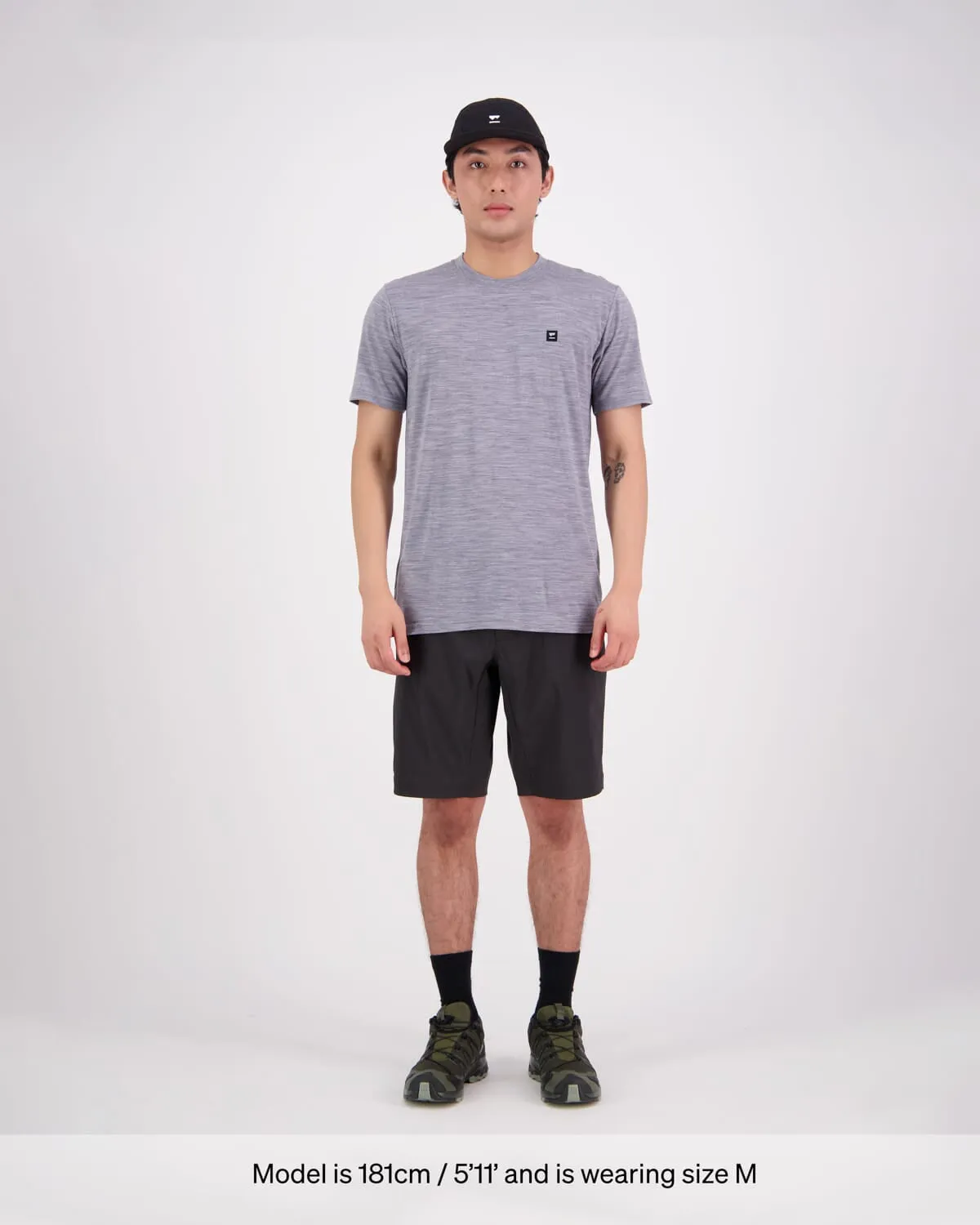 Icon Merino Classic T-Shirt - Grey Heather