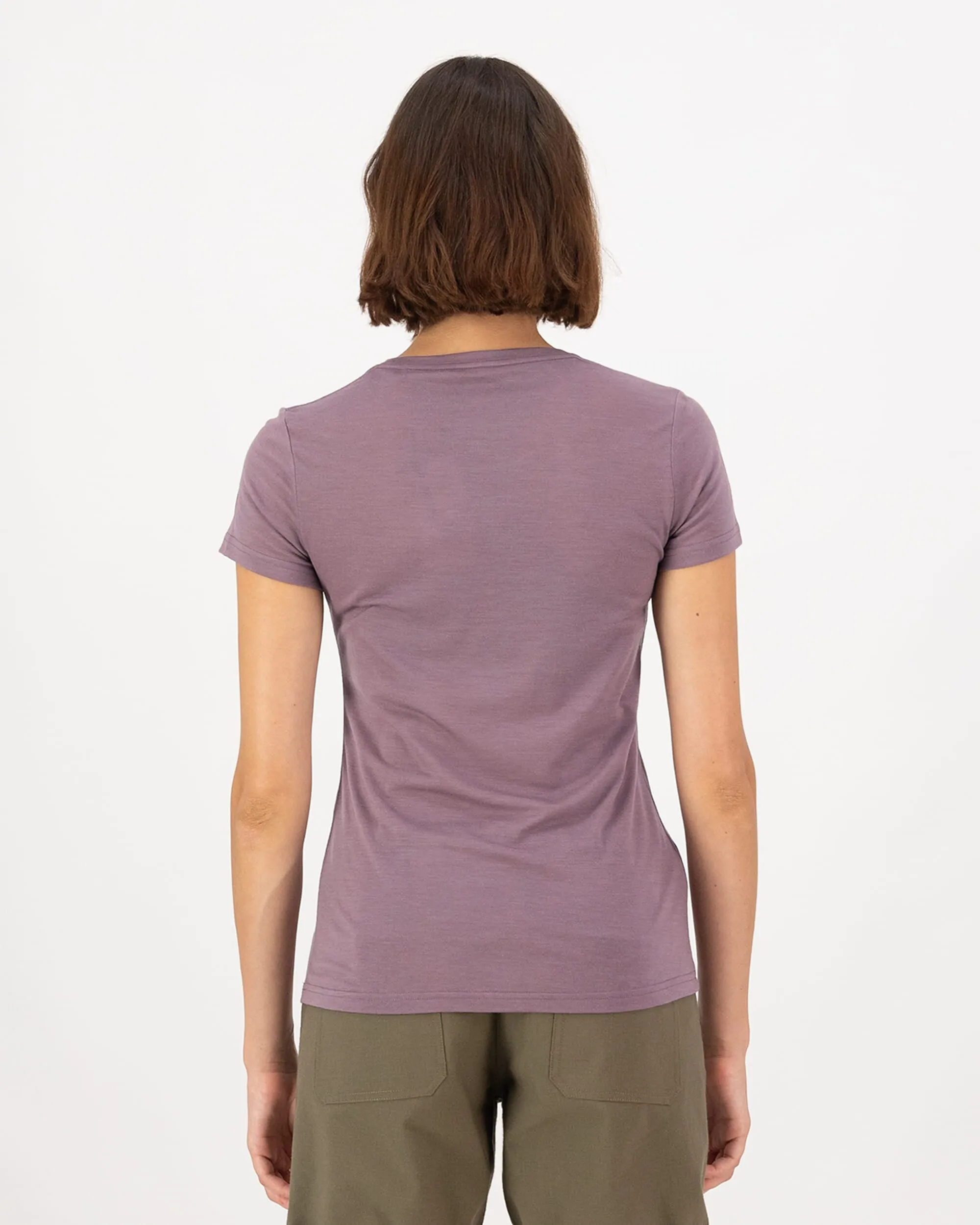 Icon Merino Classic T-Shirt - Mauve