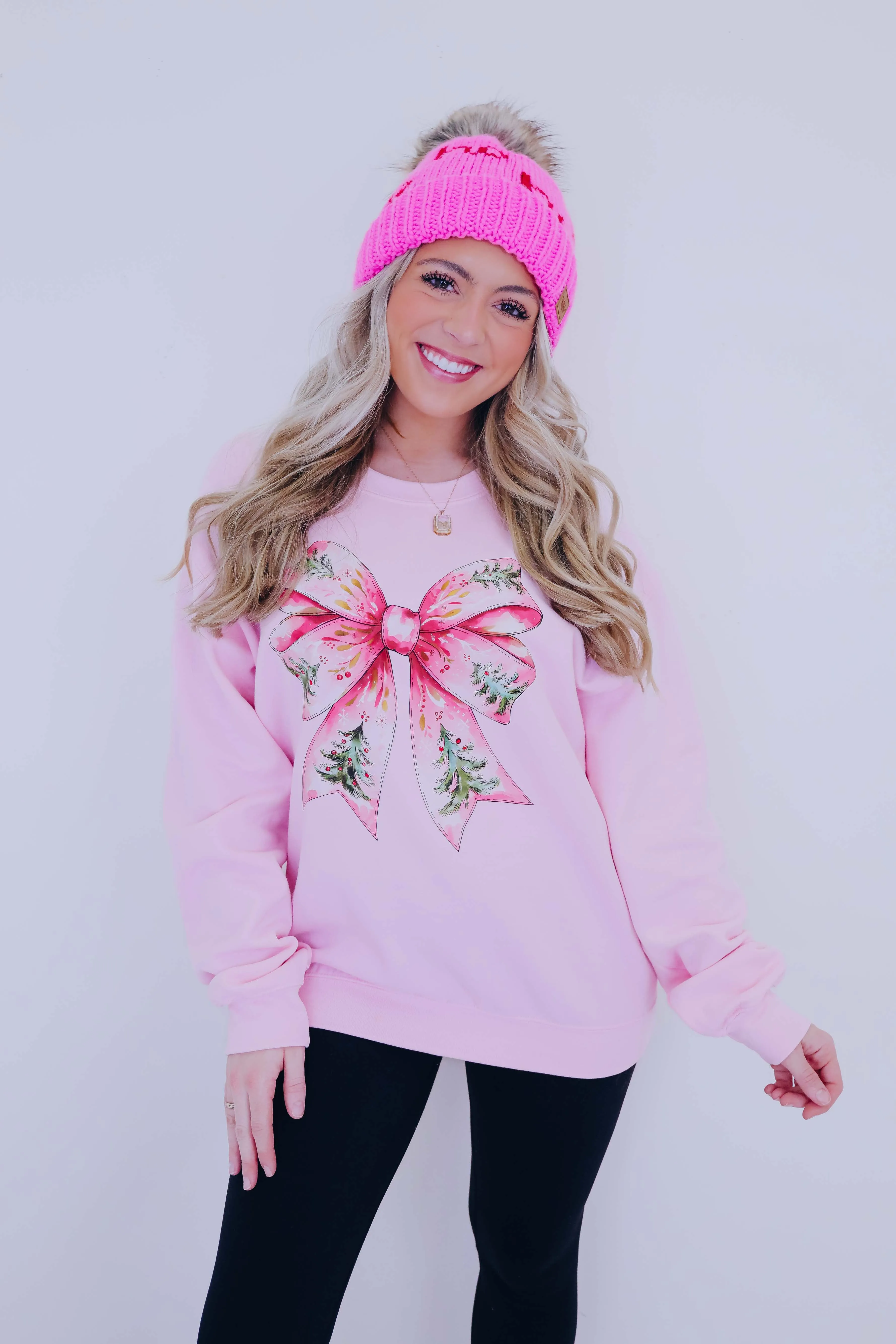 I'm Dreaming Of A Pink Christmas Graphic Sweatshirt