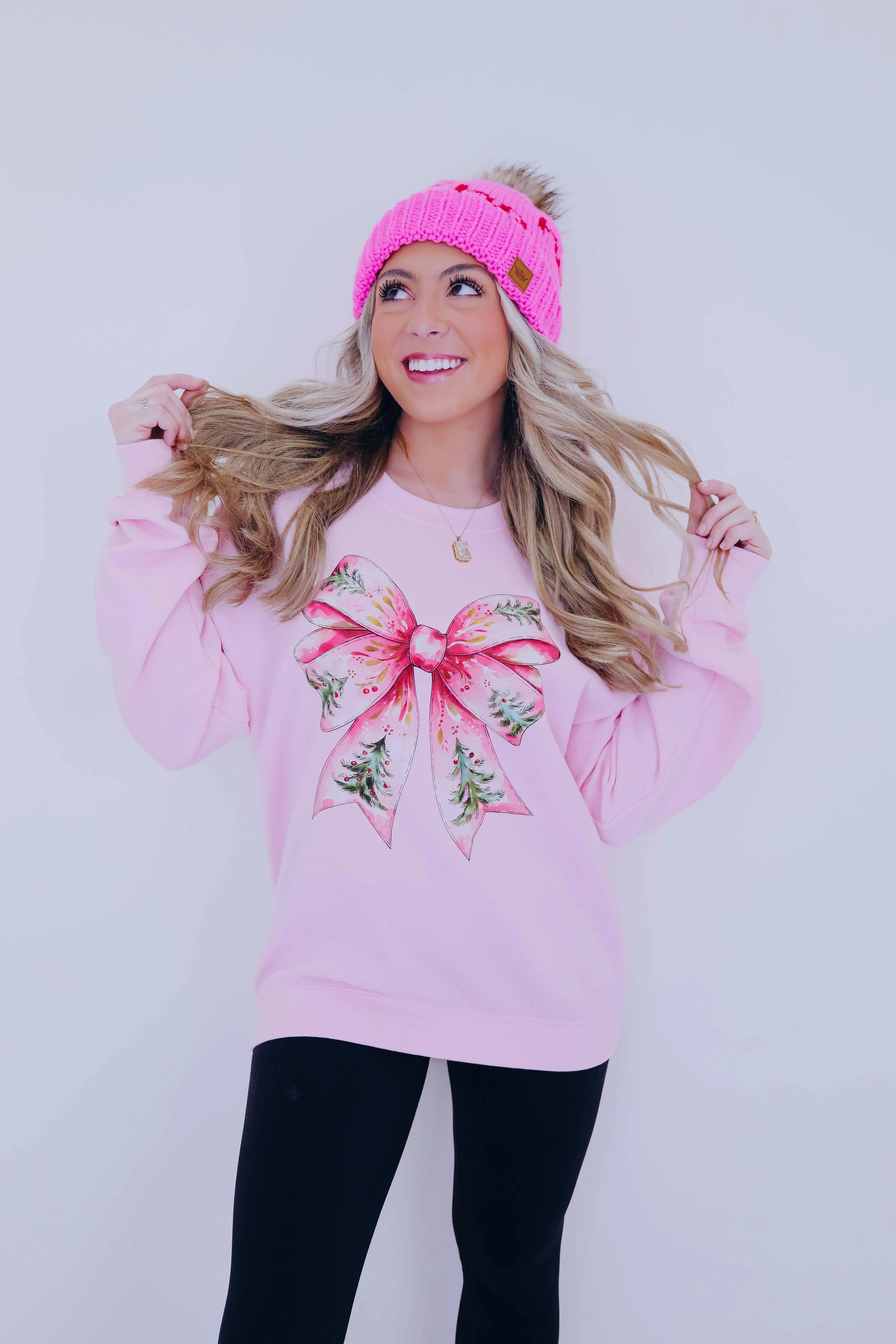 I'm Dreaming Of A Pink Christmas Graphic Sweatshirt