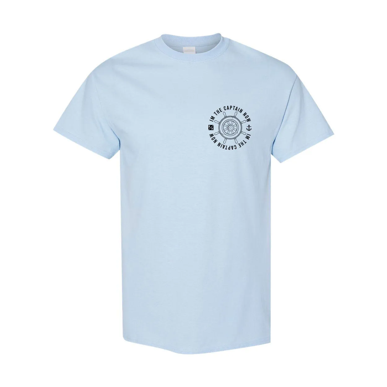 I’m The Captain Now T Shirt - Adult Light Blue