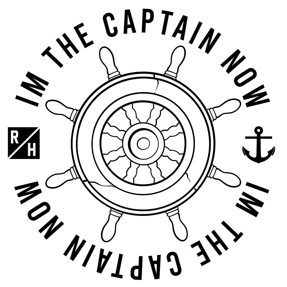 I’m The Captain Now T Shirt - Adult Light Blue