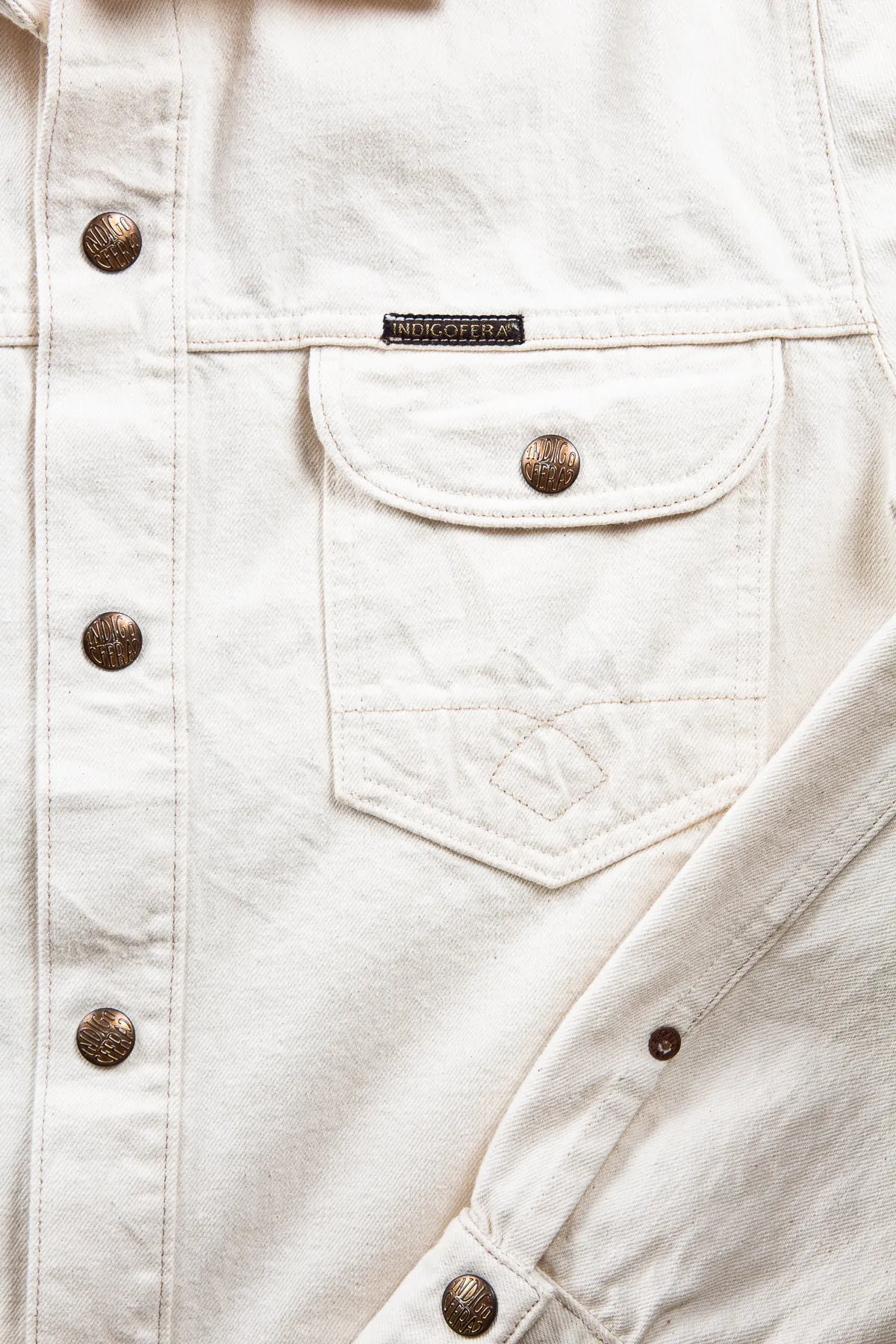 Indigofera Copeland Yucatan White Denim Shirt