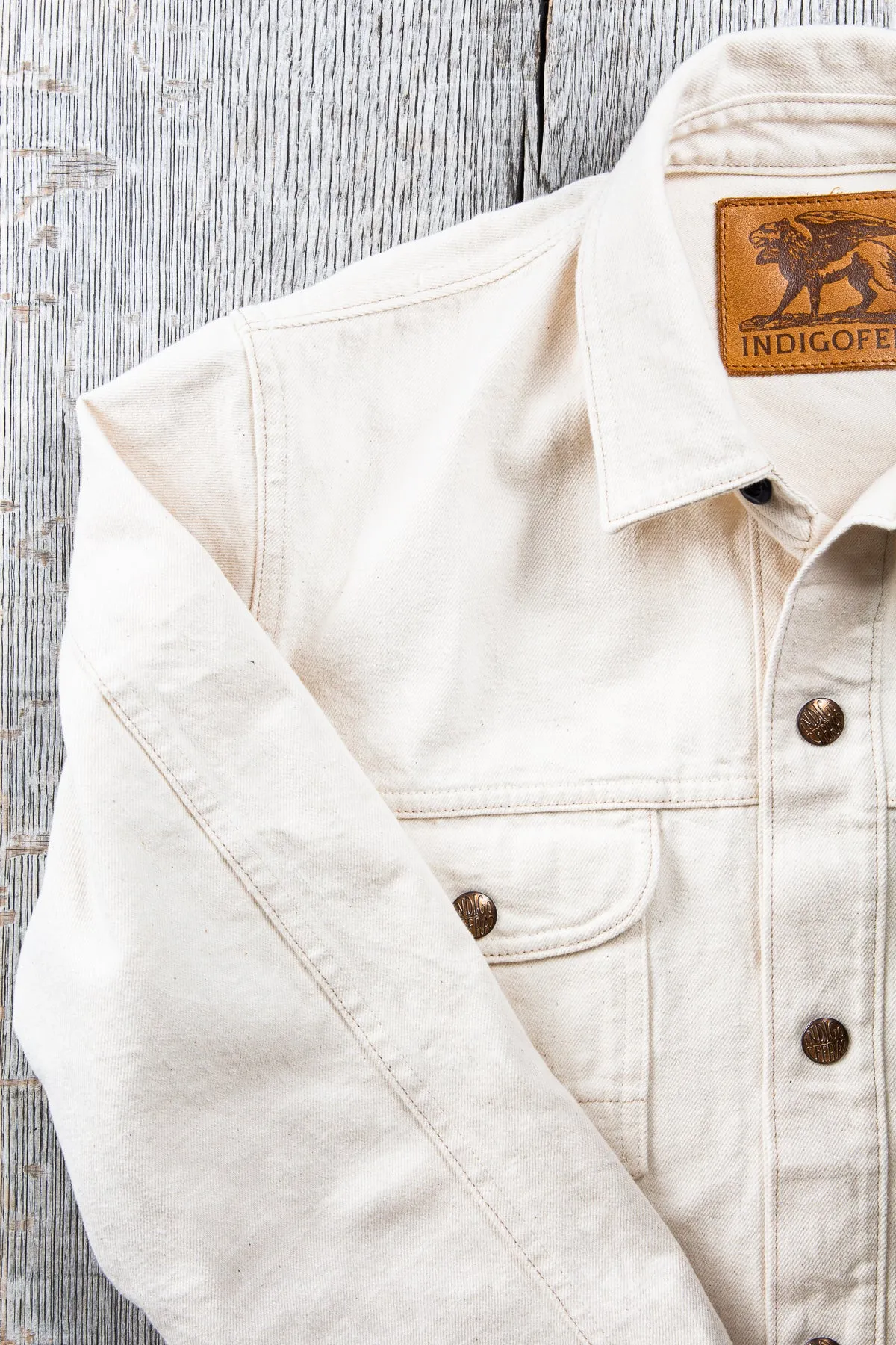 Indigofera Copeland Yucatan White Denim Shirt