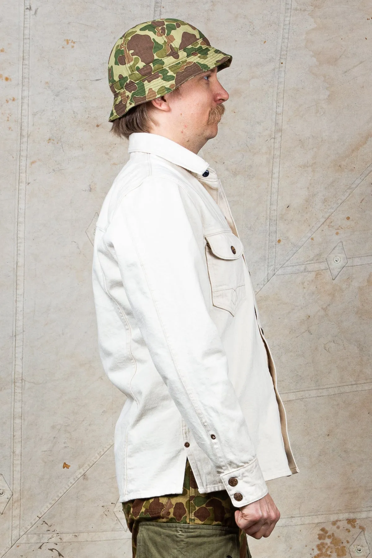 Indigofera Copeland Yucatan White Denim Shirt