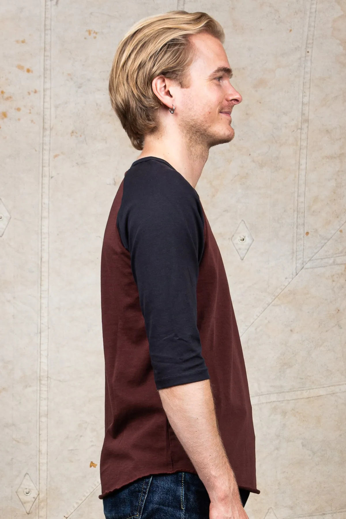 Indigofera Leon Raglan Sweater Sassafras Red / Marshall Black