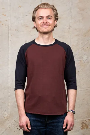 Indigofera Leon Raglan Sweater Sassafras Red / Marshall Black