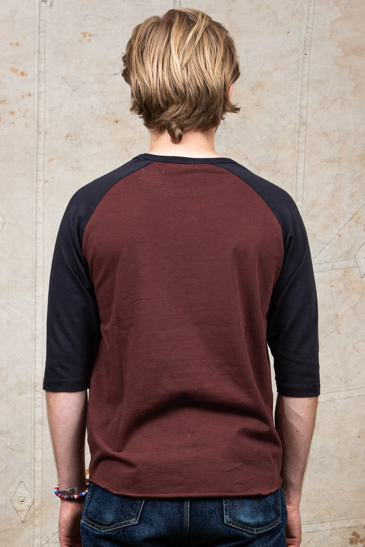 Indigofera Leon Raglan Sweater Sassafras Red / Marshall Black
