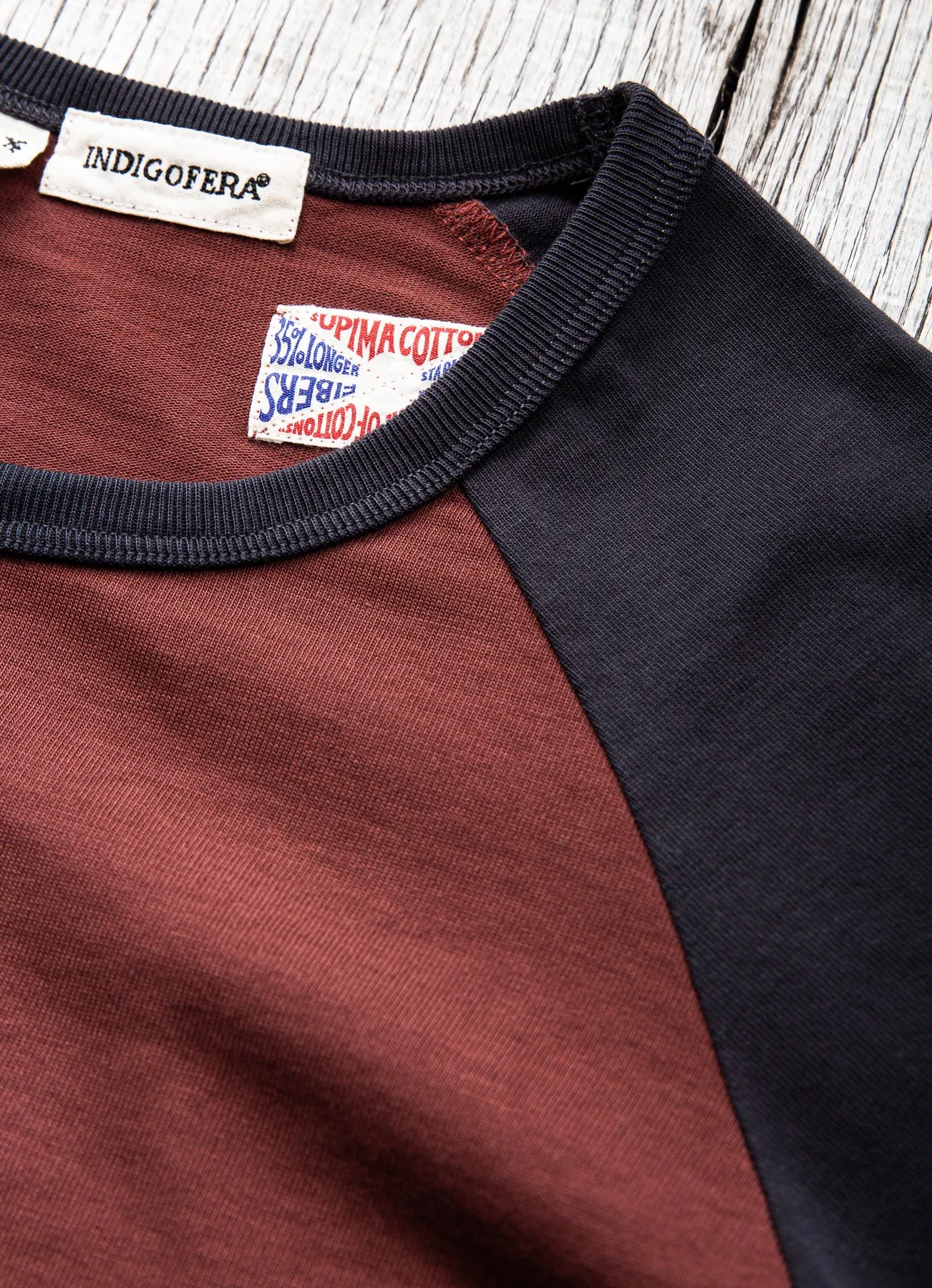 Indigofera Leon Raglan Sweater Sassafras Red / Marshall Black