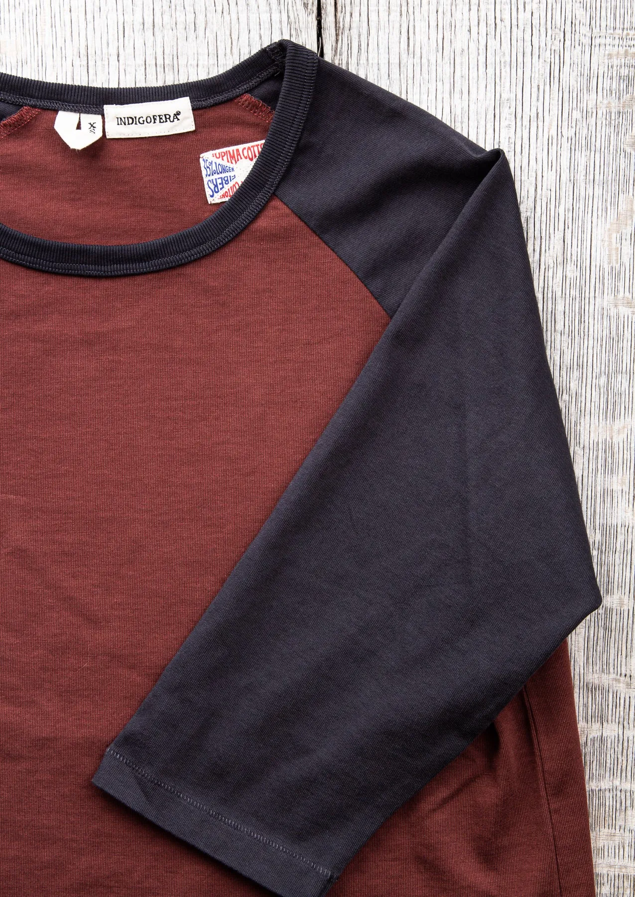 Indigofera Leon Raglan Sweater Sassafras Red / Marshall Black