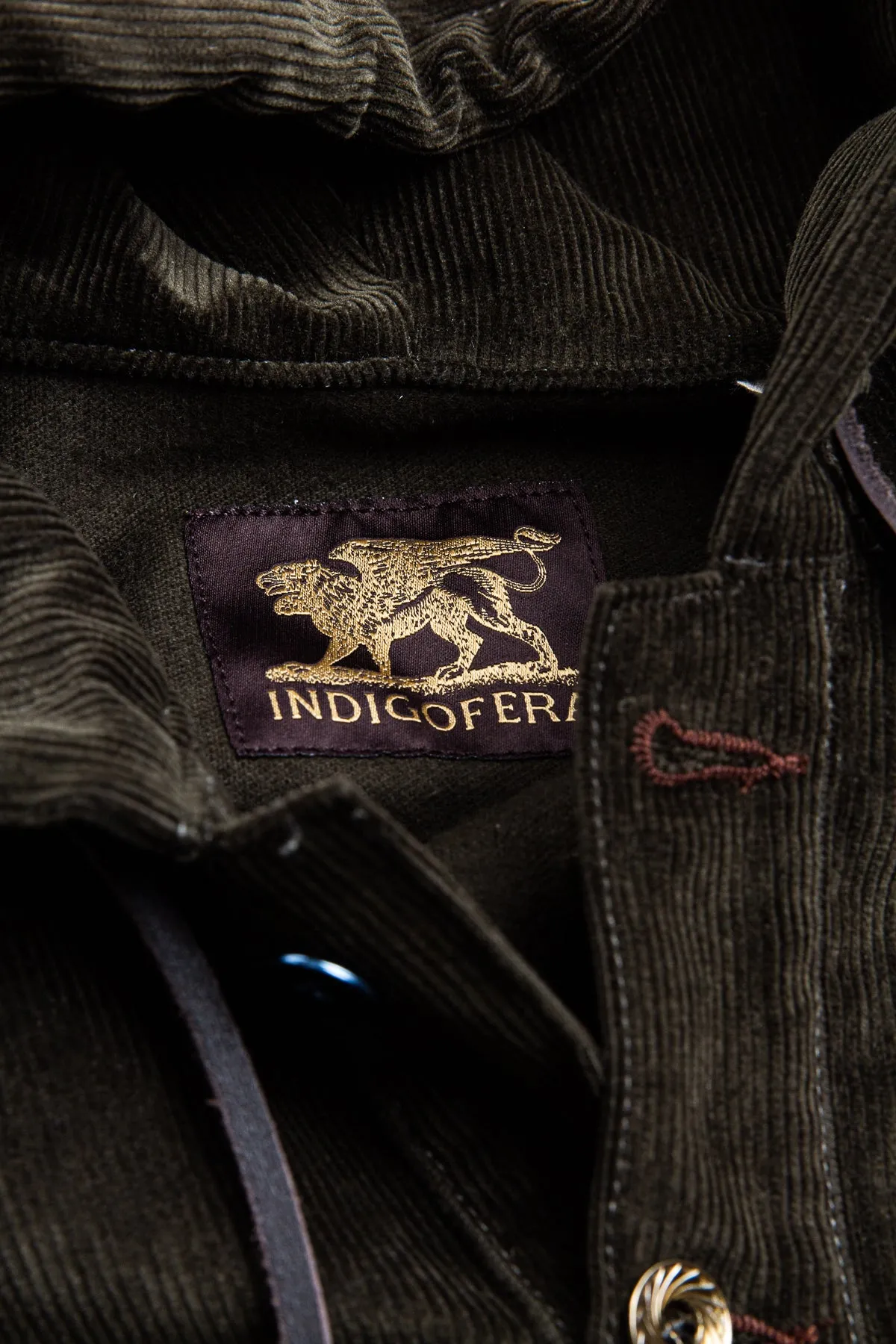 Indigofera Slunky Jacket Green Corduroy