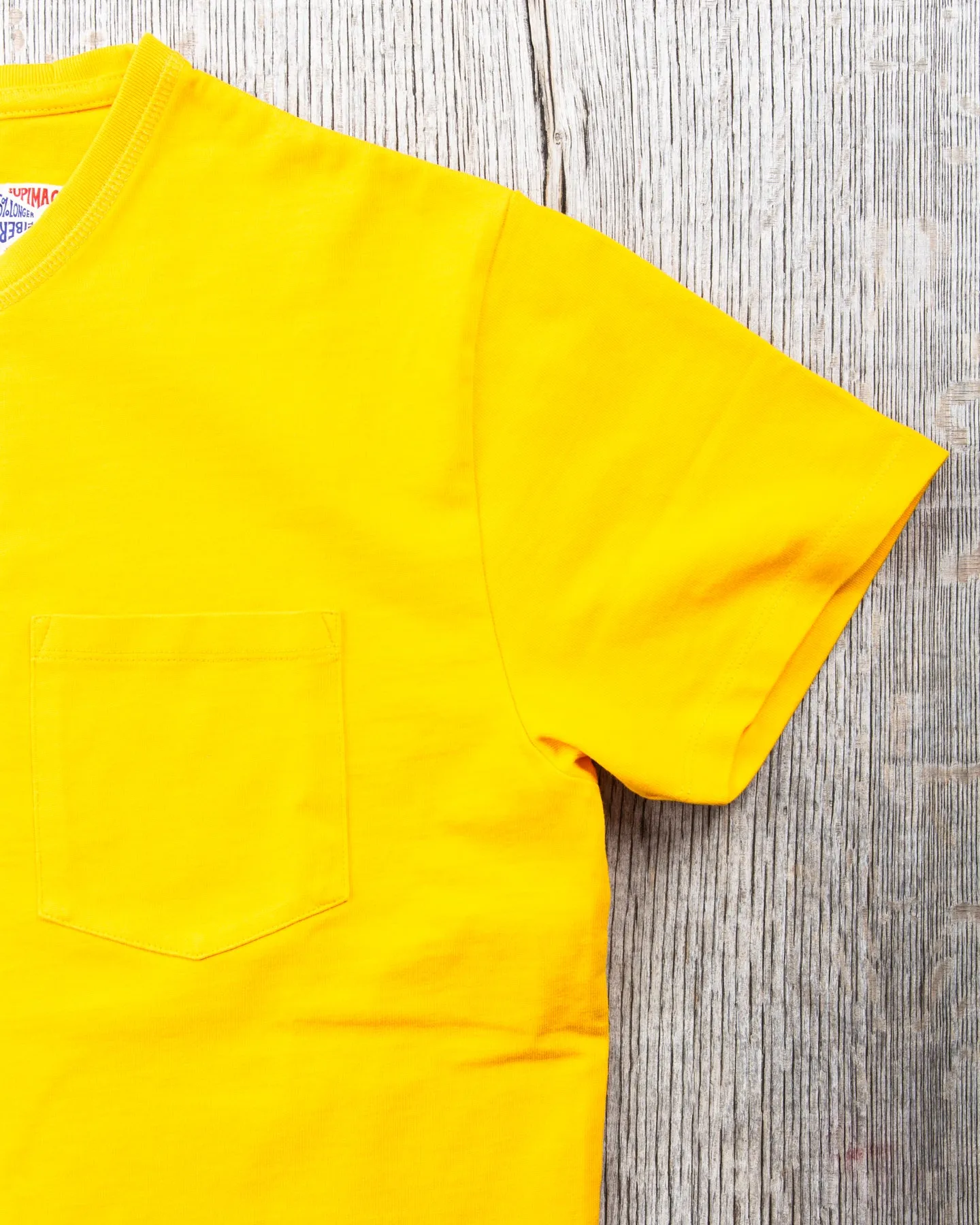 Indigofera Wilson Pocket T-Shirt Tequila Sunrise Yellow