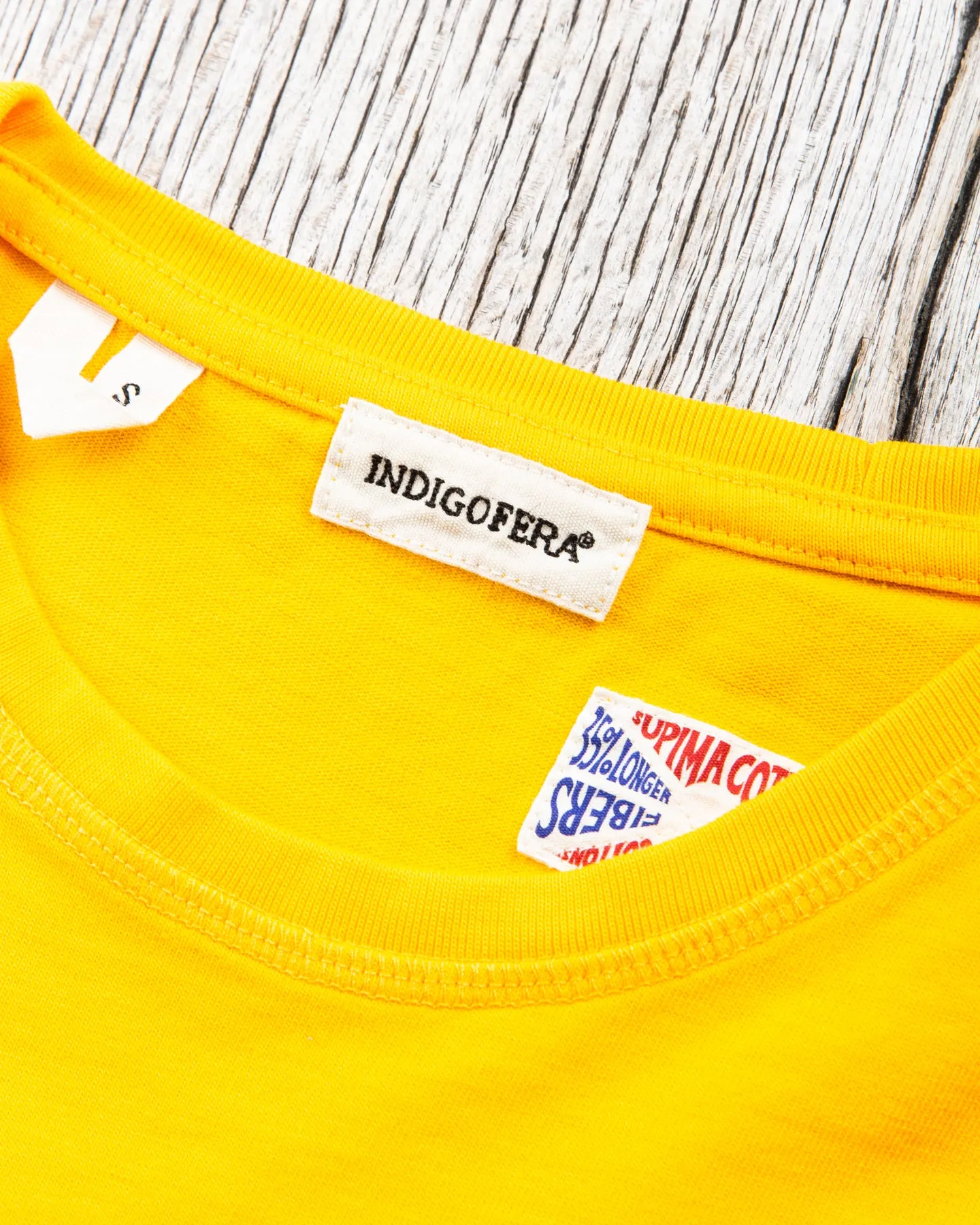 Indigofera Wilson Pocket T-Shirt Tequila Sunrise Yellow