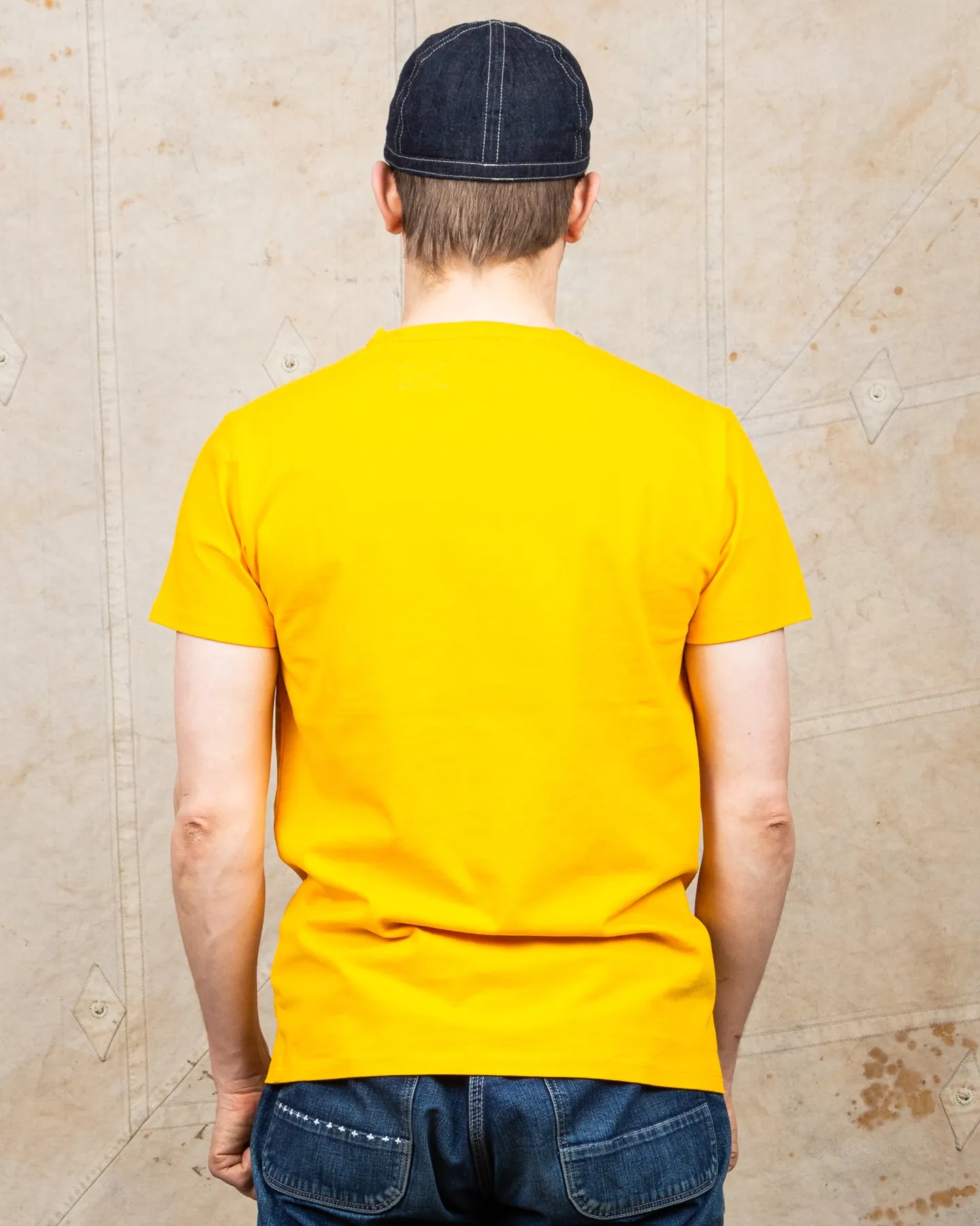 Indigofera Wilson Pocket T-Shirt Tequila Sunrise Yellow
