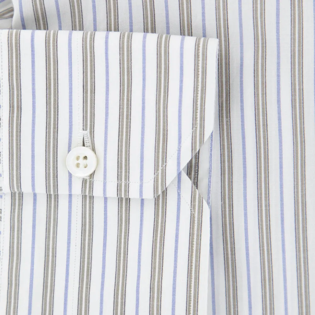 Isaia Light Brown Shirt - Slim