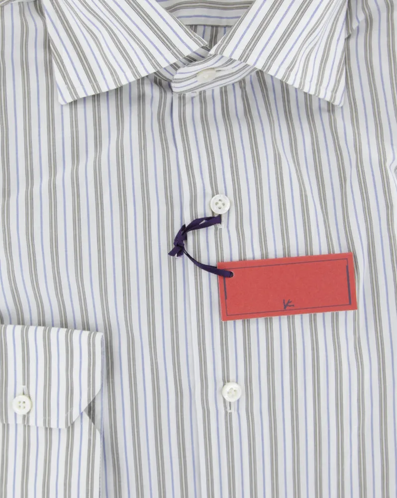 Isaia Light Brown Shirt - Slim
