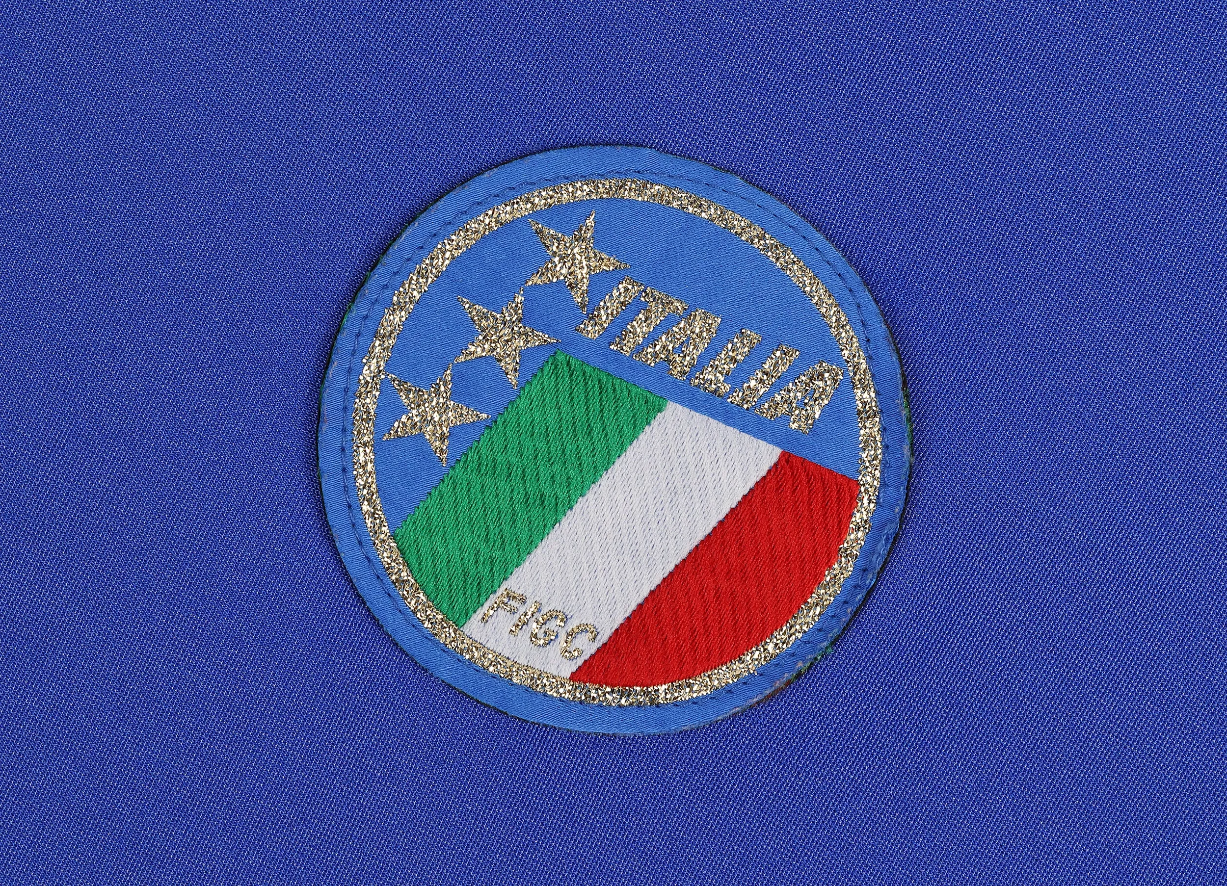 Italy 1986 Diadora Home Football Shirt - Blue - L