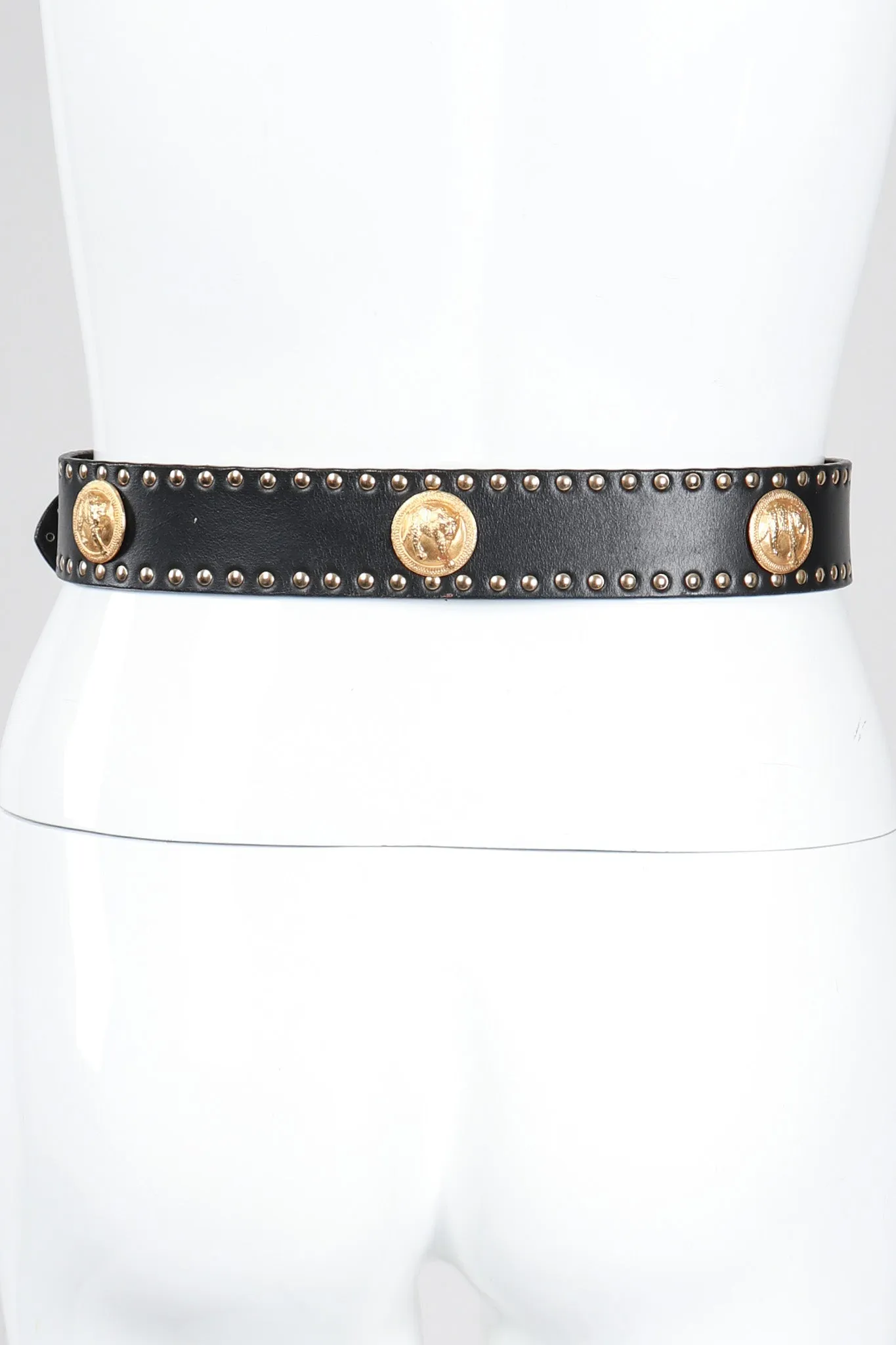 Jaguar Studded Leather Belt