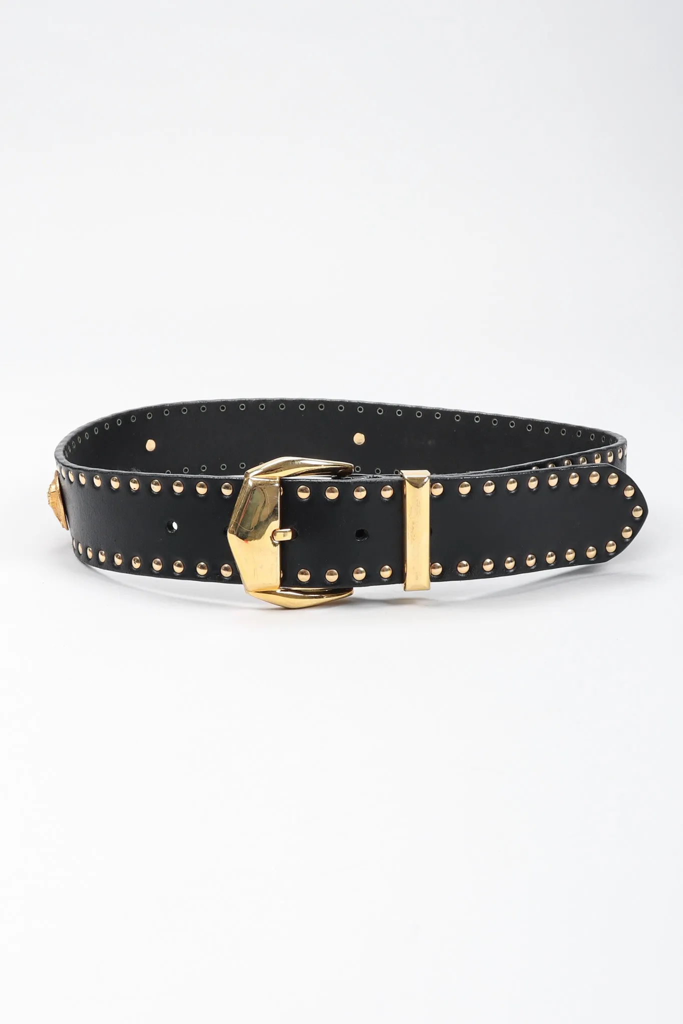 Jaguar Studded Leather Belt