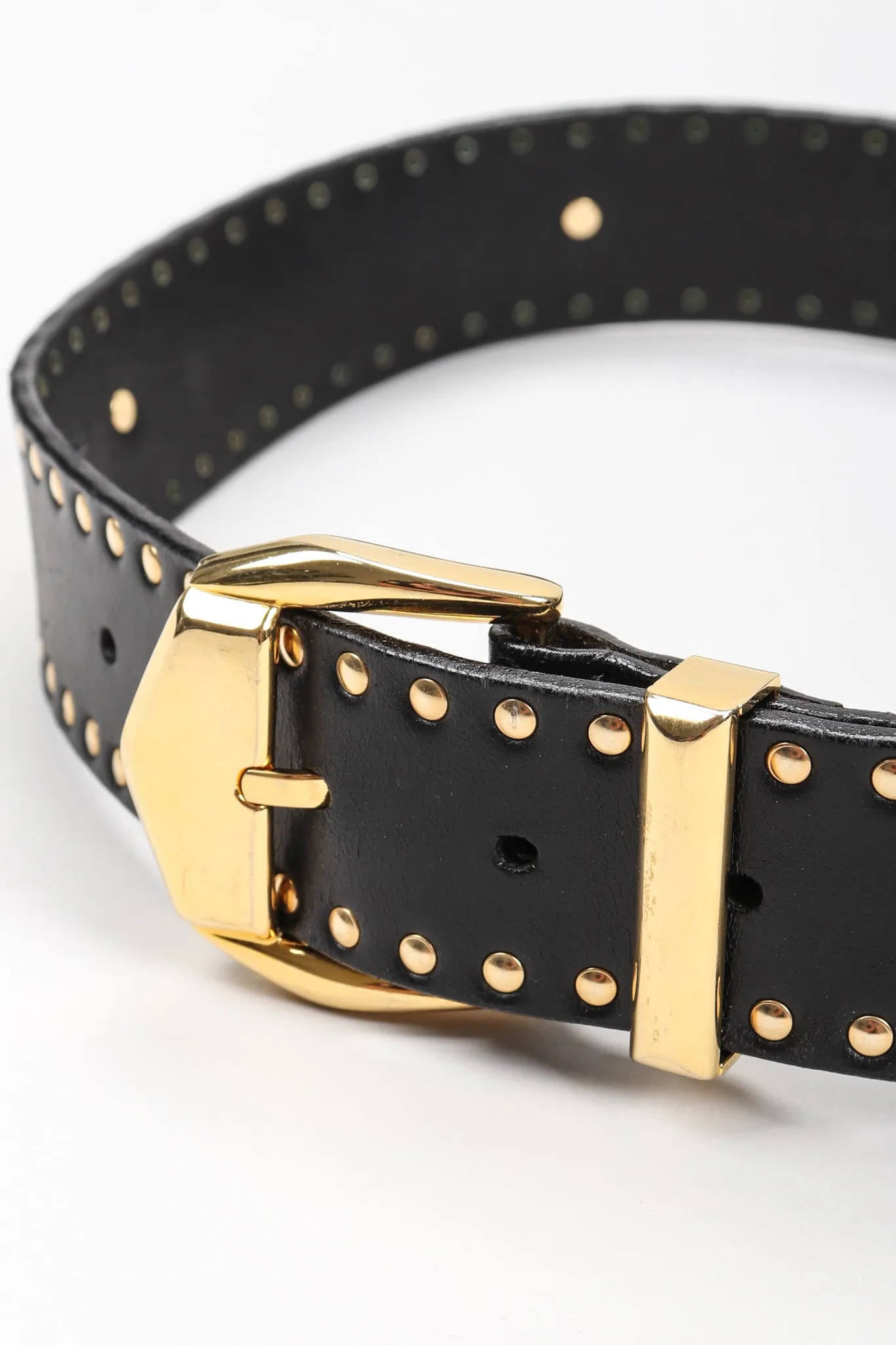 Jaguar Studded Leather Belt