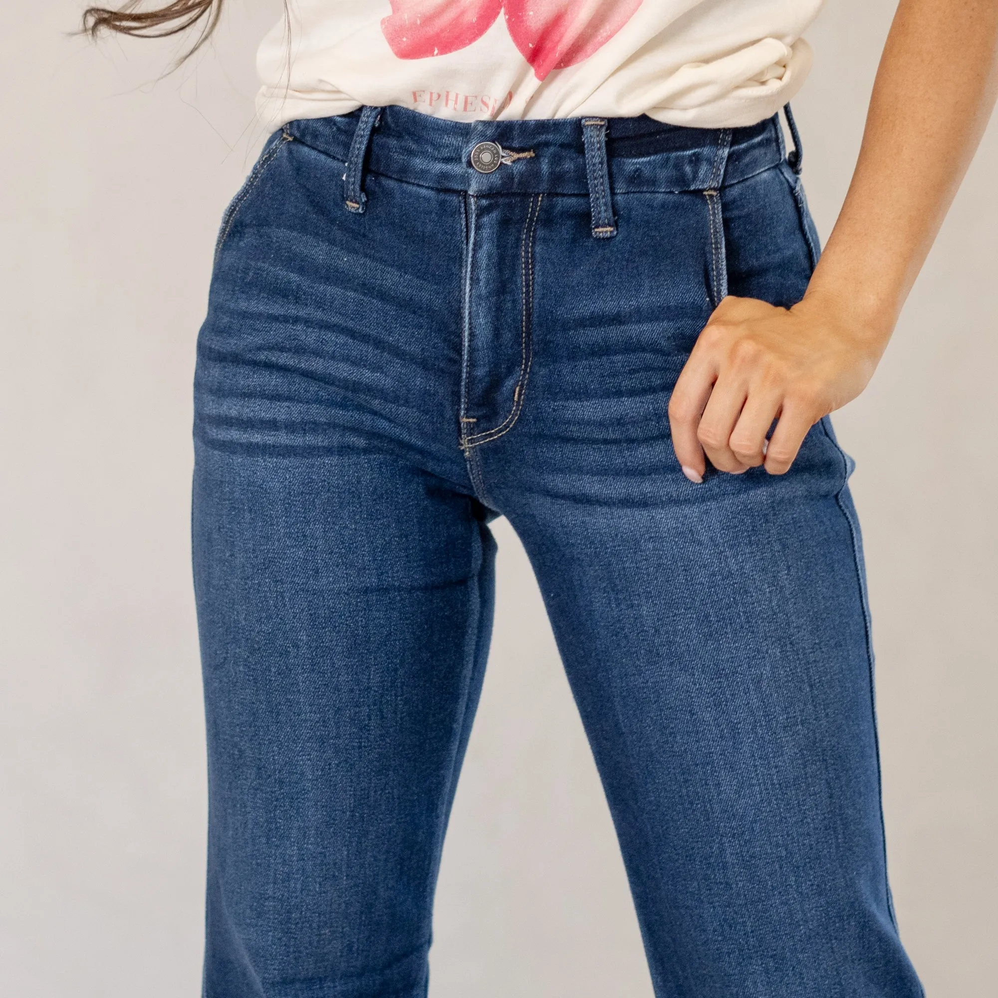 Jane High Rise Flare