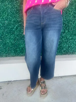 JB Cropped Wide Leg Jeans