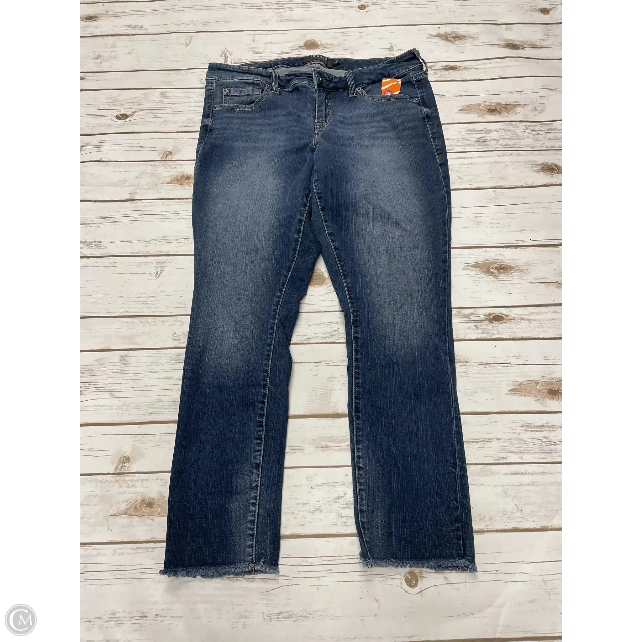 Jeans Boyfriend By Torrid In Blue Denim, Size: 12