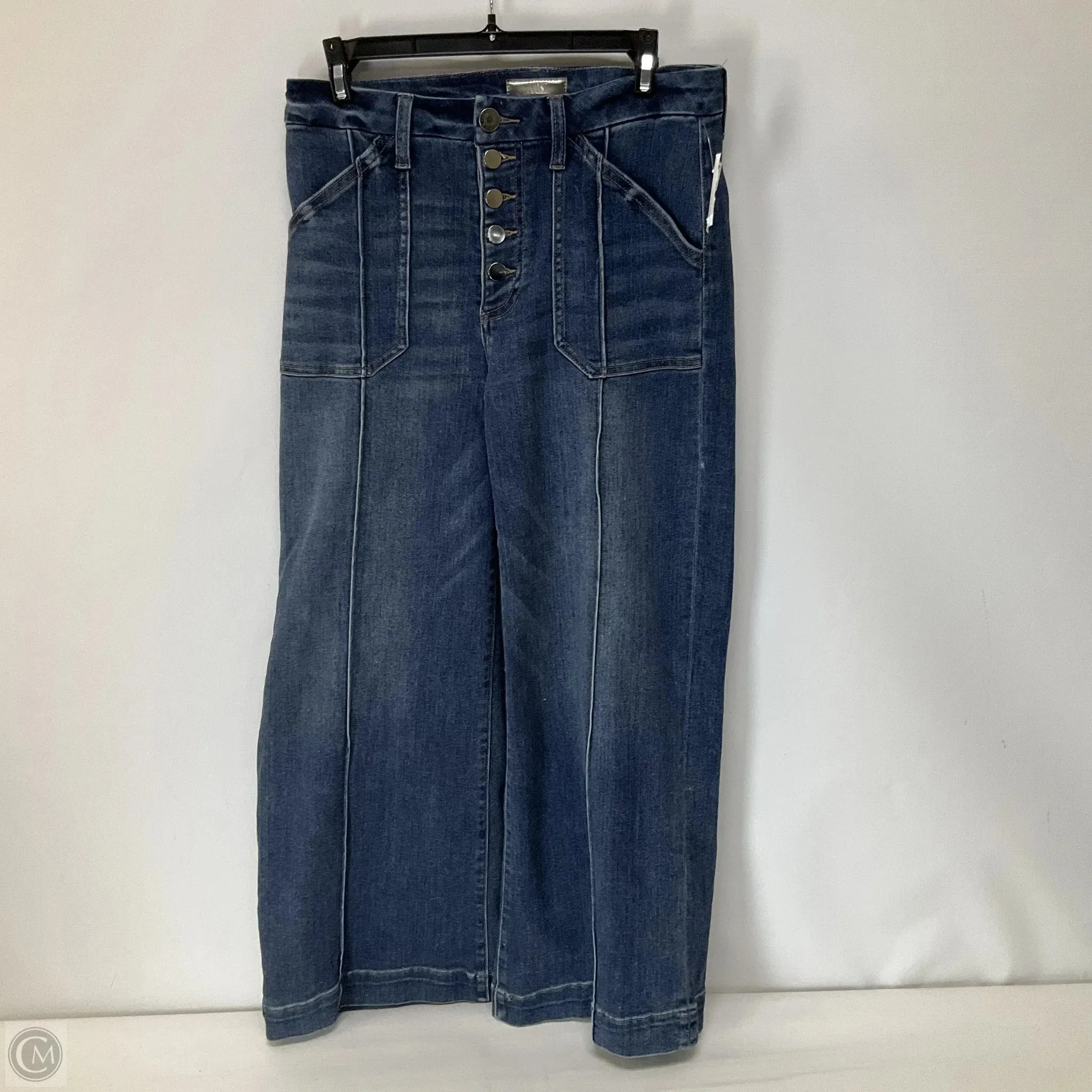 Jeans Wide Leg By Kut In Blue Denim, Size: 4