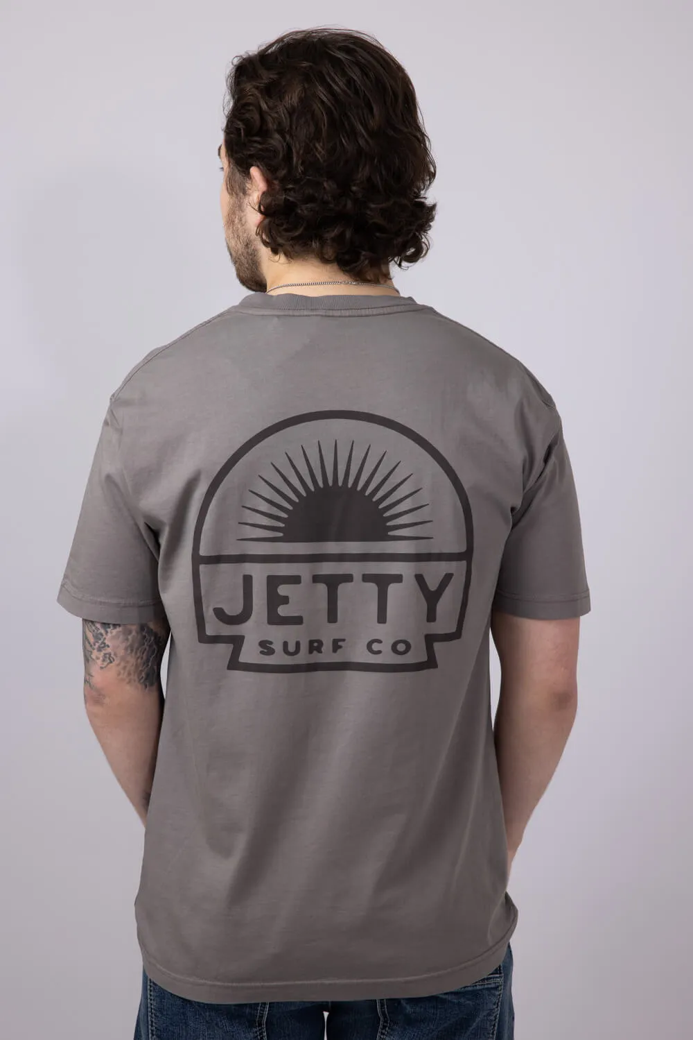 Jetty Sunbeam Pocket T-Shirt for Men in Cinder | S25SUNB-M10001CND