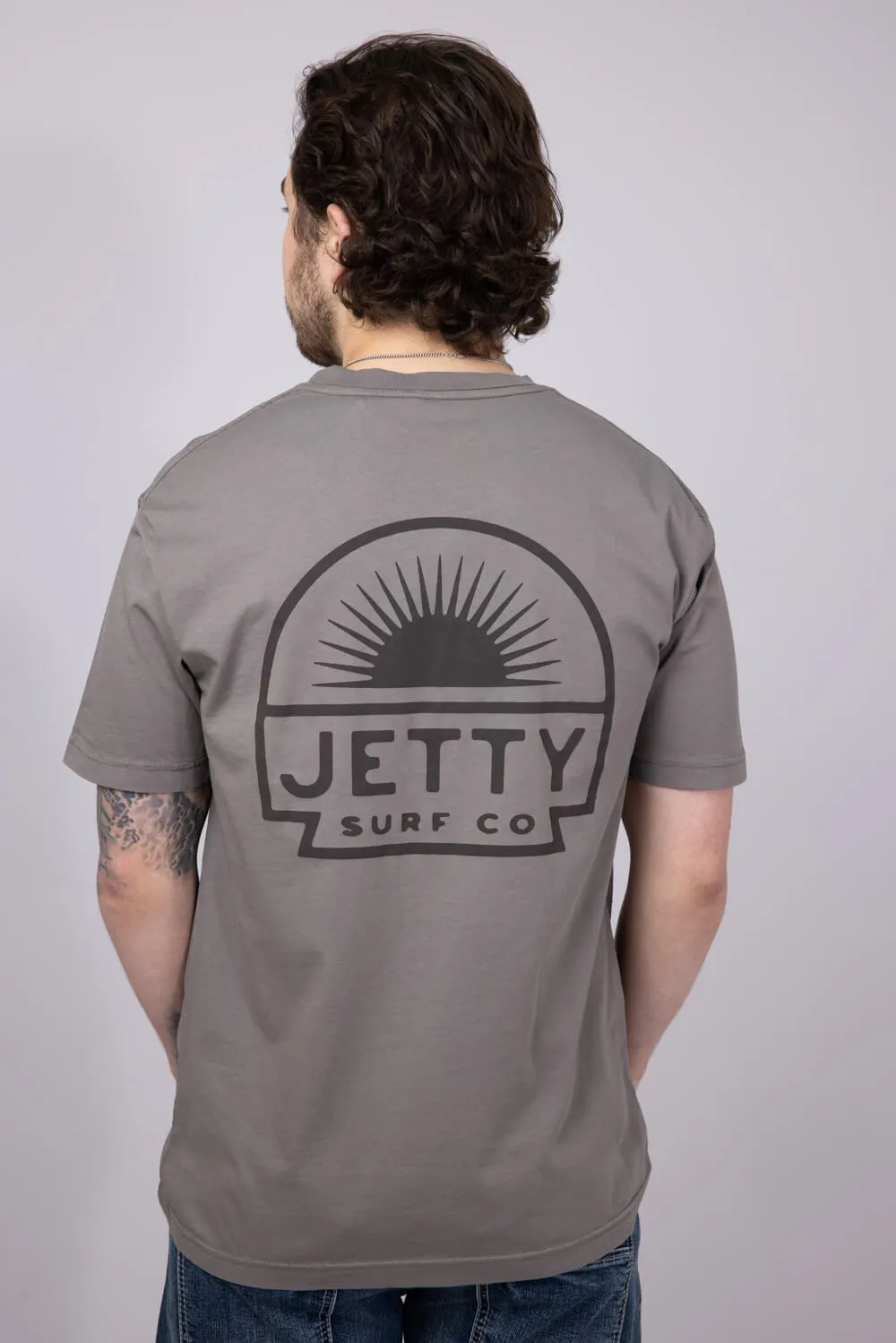 Jetty Sunbeam Pocket T-Shirt for Men in Cinder | S25SUNB-M10001CND