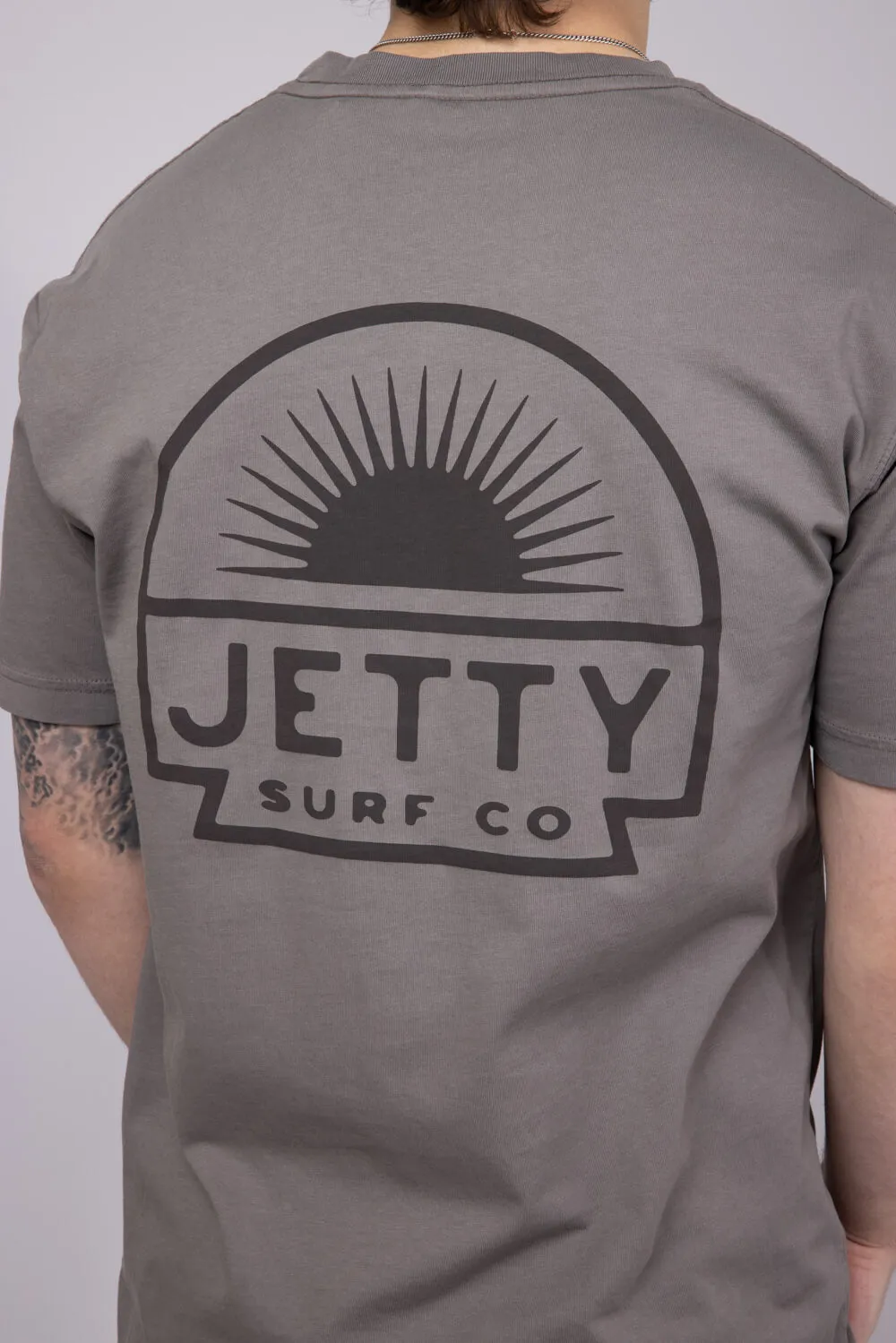 Jetty Sunbeam Pocket T-Shirt for Men in Cinder | S25SUNB-M10001CND