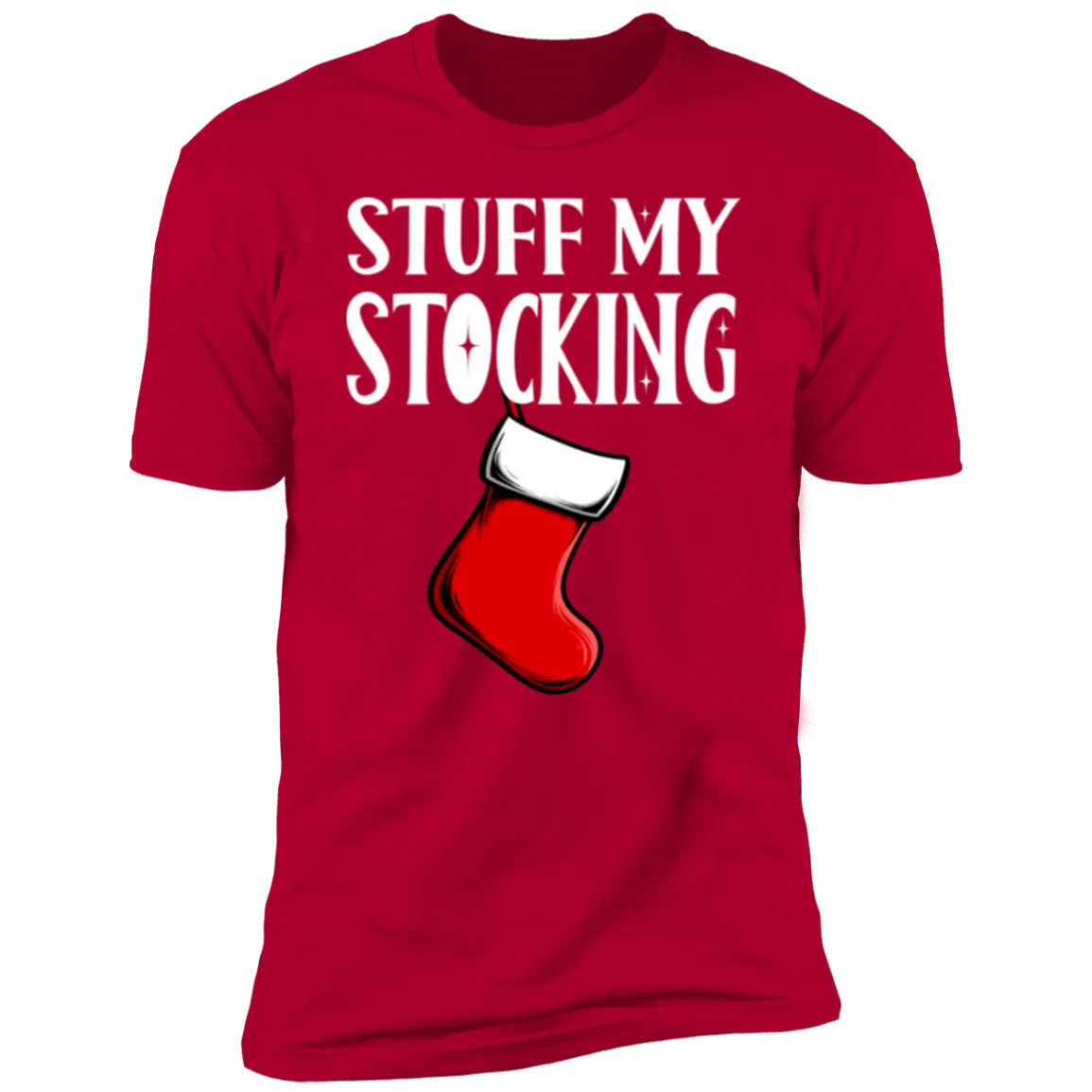 Jingle My balls & Stuff My stocking Couples deluxe red tees