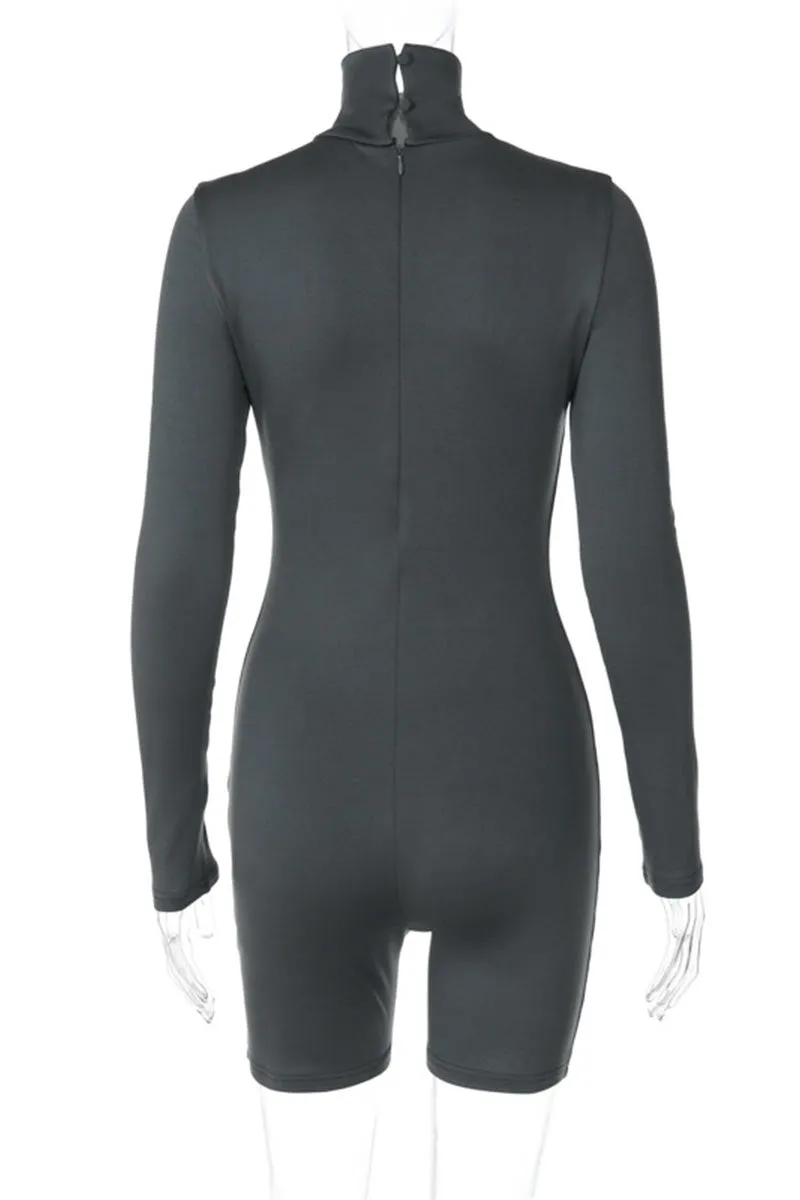 JL0438 Turtle Neck Long Sleeve Rompers