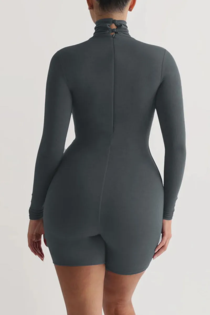JL0438 Turtle Neck Long Sleeve Rompers