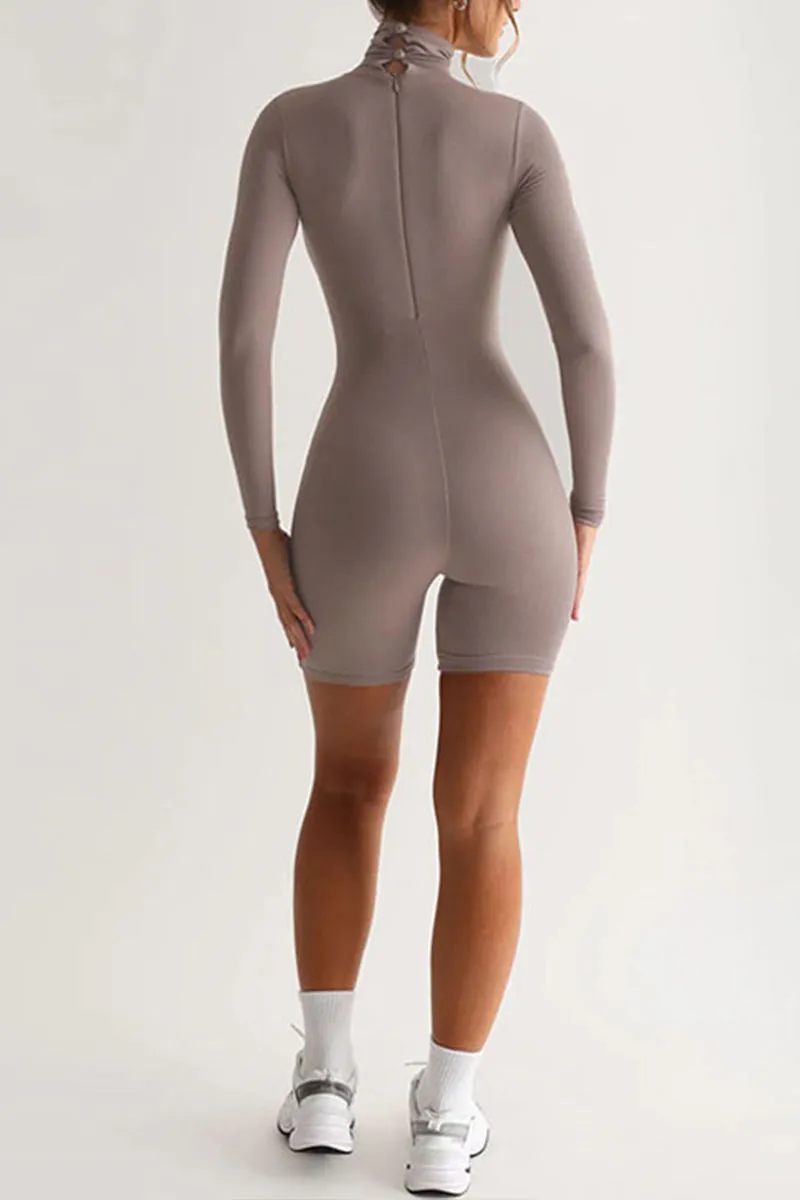 JL0438 Turtle Neck Long Sleeve Rompers