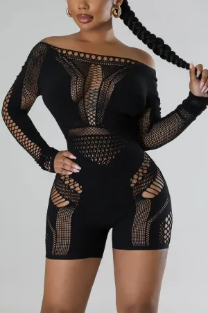 JN0103 Mesh Sheer Rompers