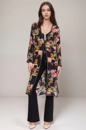 Johnny Was Cali Floral Silk Kimono C42824B8